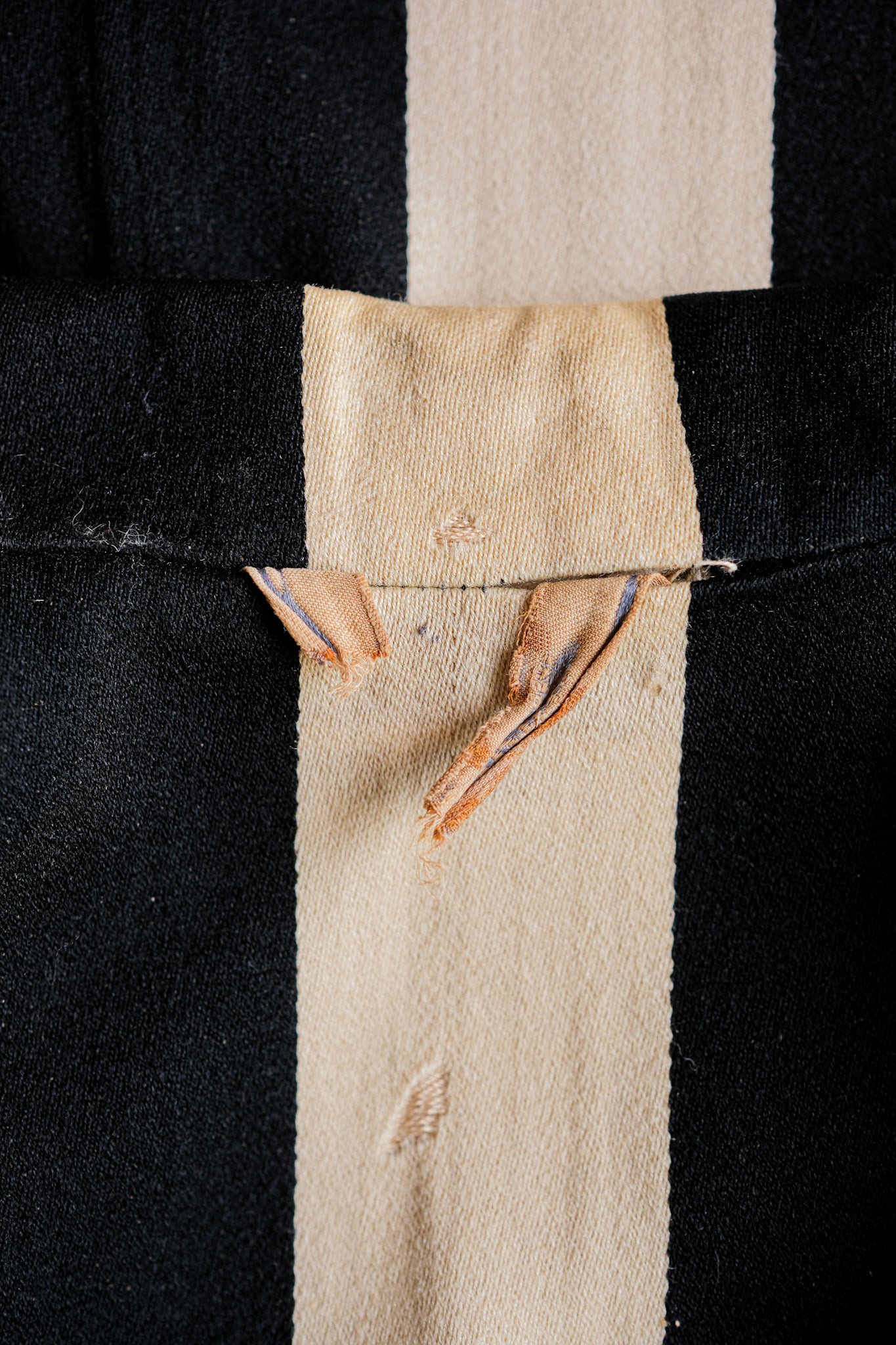 【~20's】British Vintage 2 Tone Striped College Jacket