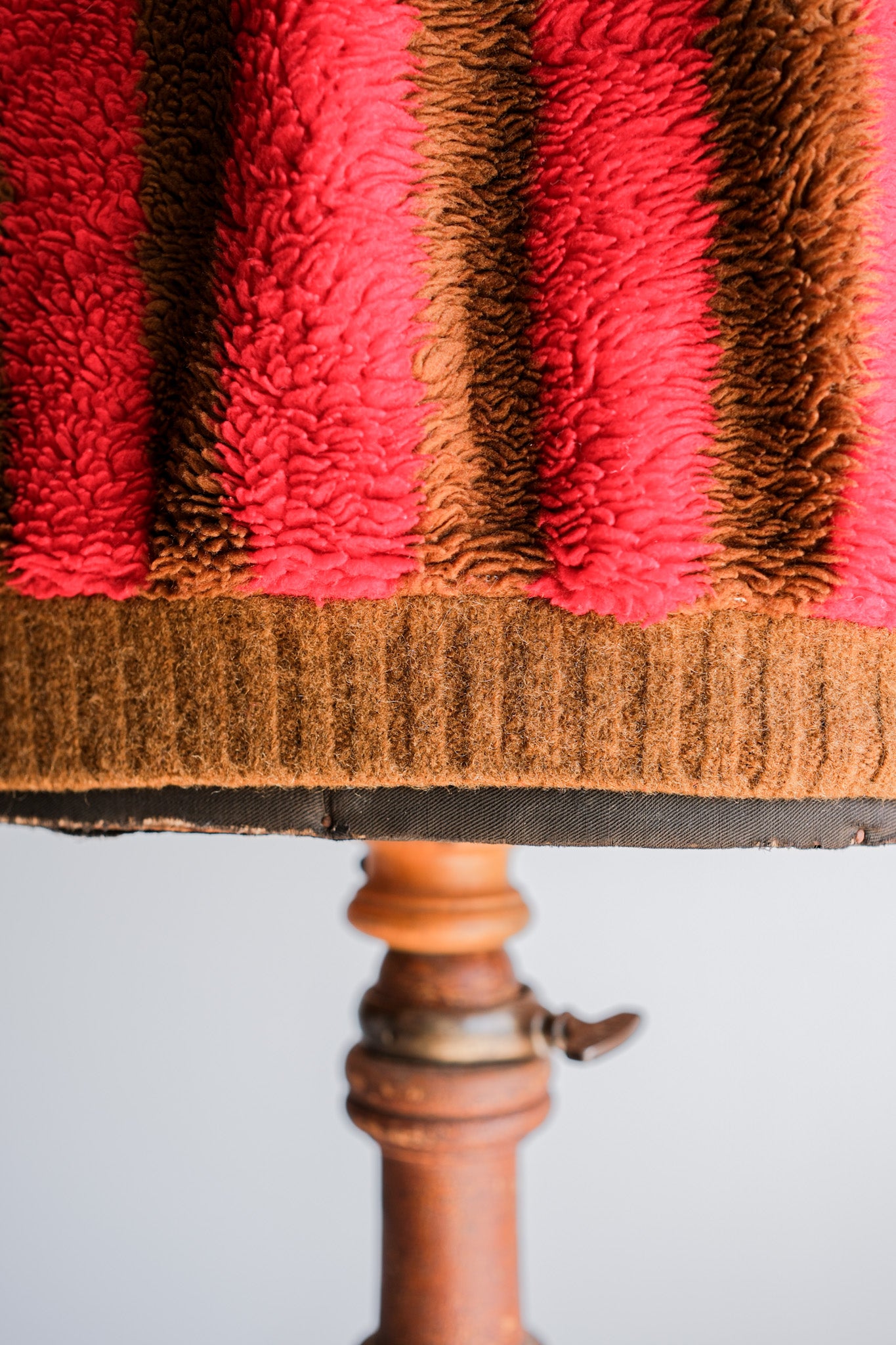 【~60's】British Vintage 2 Tone Striped High Necked Sweater