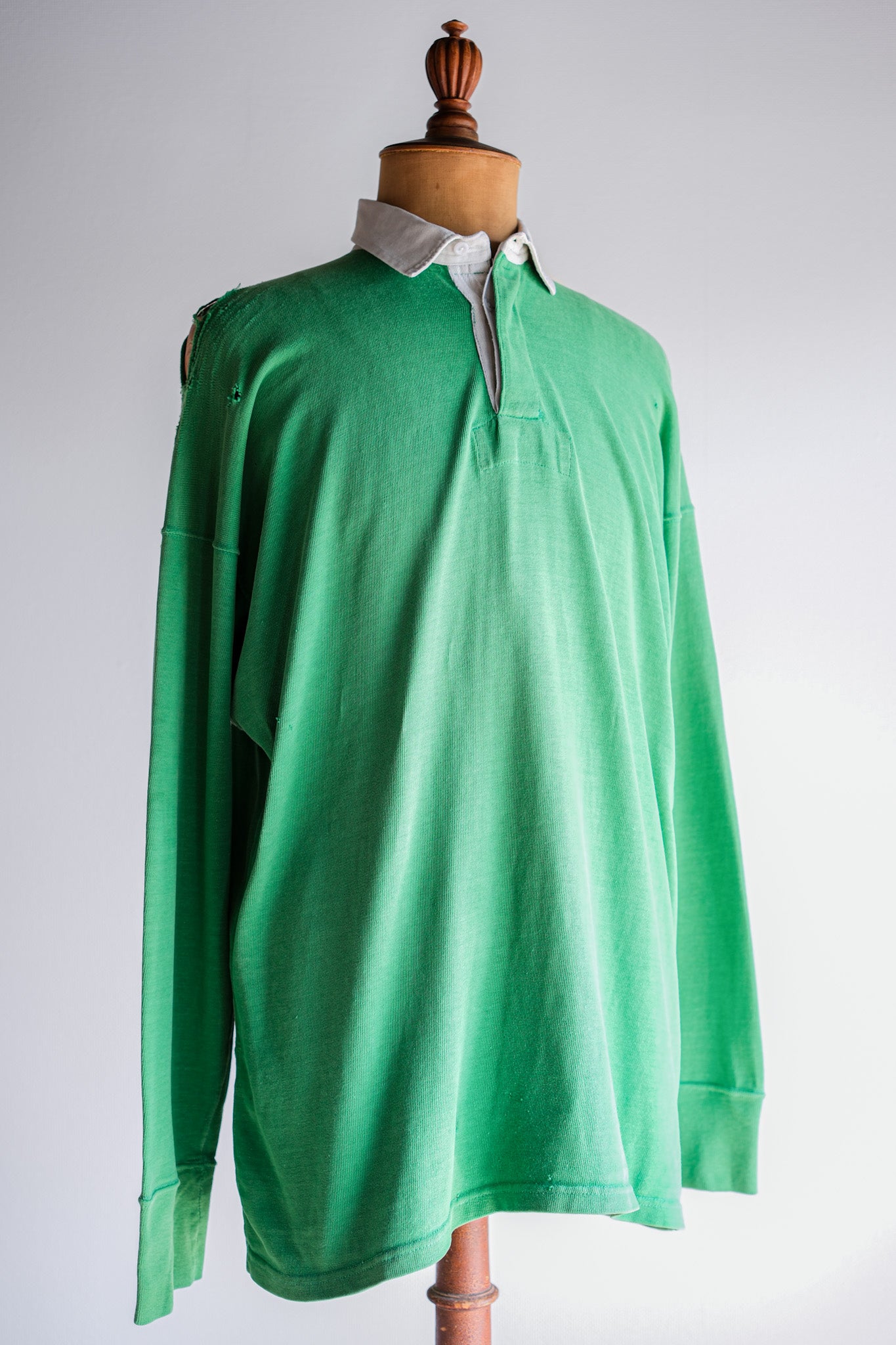 【~60's】British Vintage Numbering Rugger Shirt Size.46 "UMBRO" "Boro"