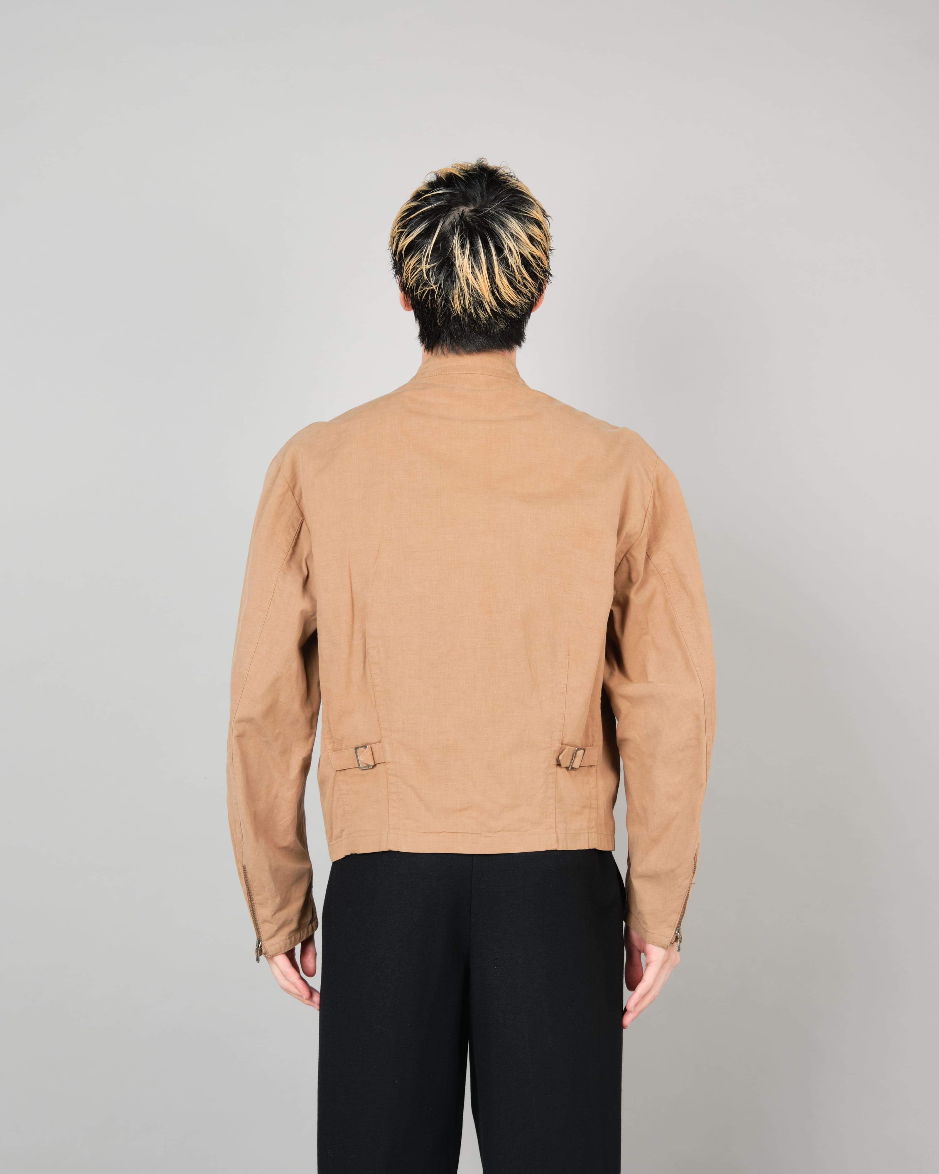 【~80's】Old Marithé François Girbaud Moment Due German Motorcycle Type Double Breasted Jacket