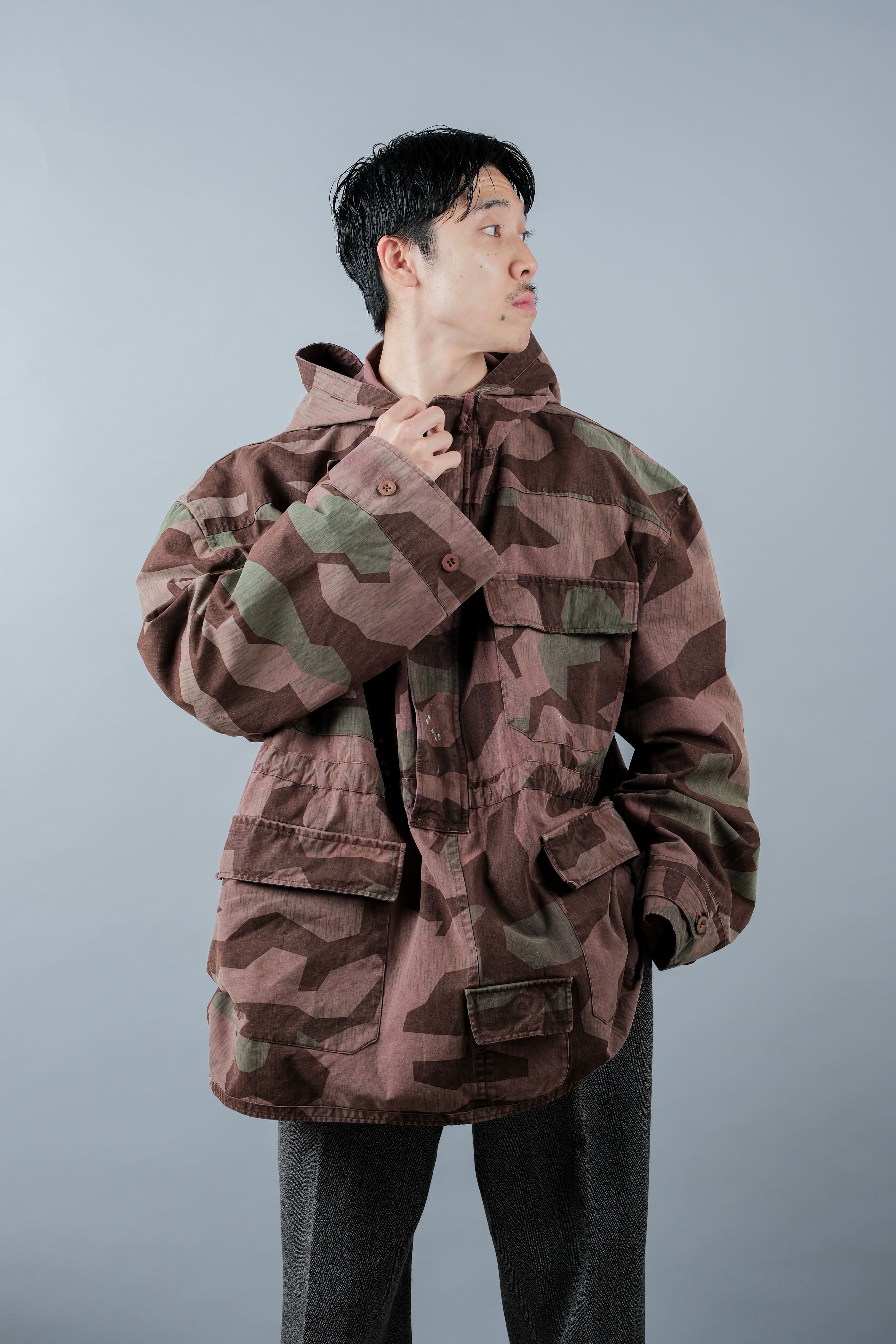 【~60's】German Vintage Splinter Pattern Camouflage Smock
