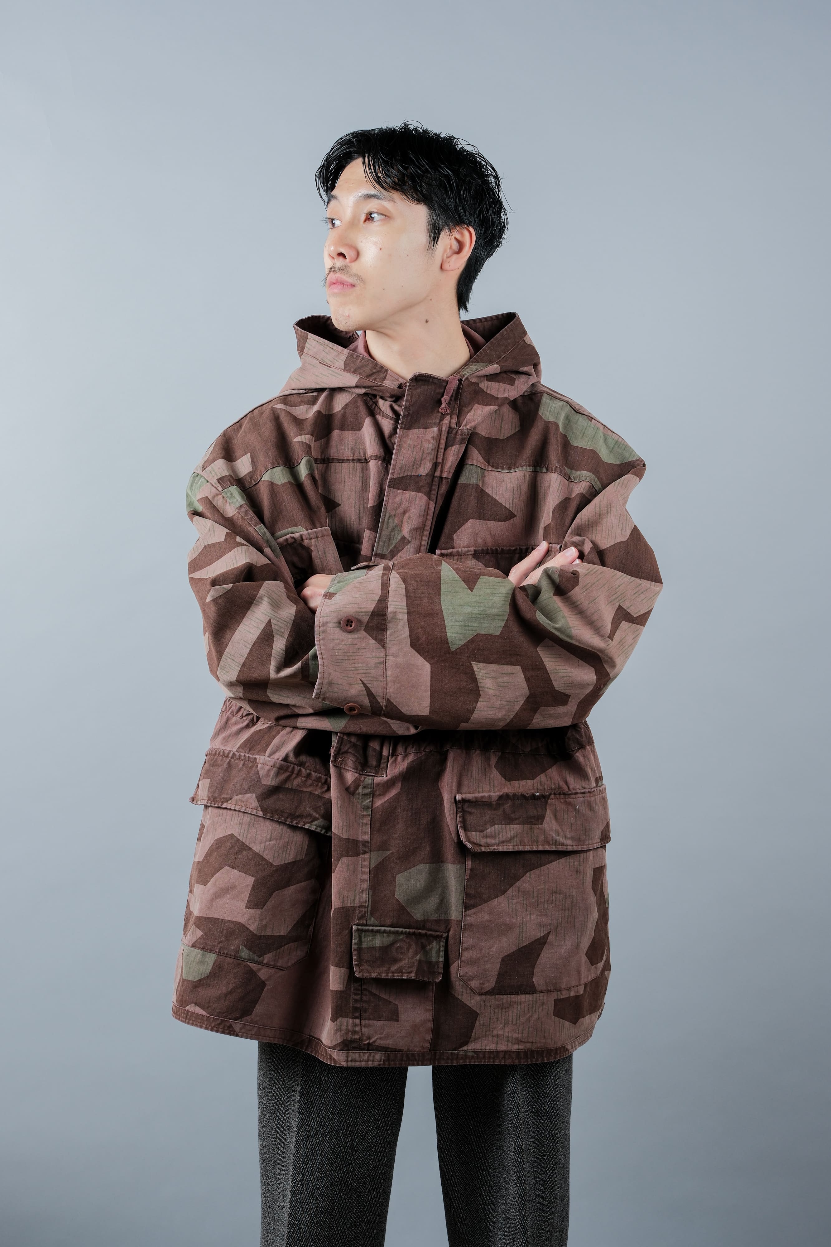 【~60's】German Vintage Splinter Pattern Camouflage Smock
