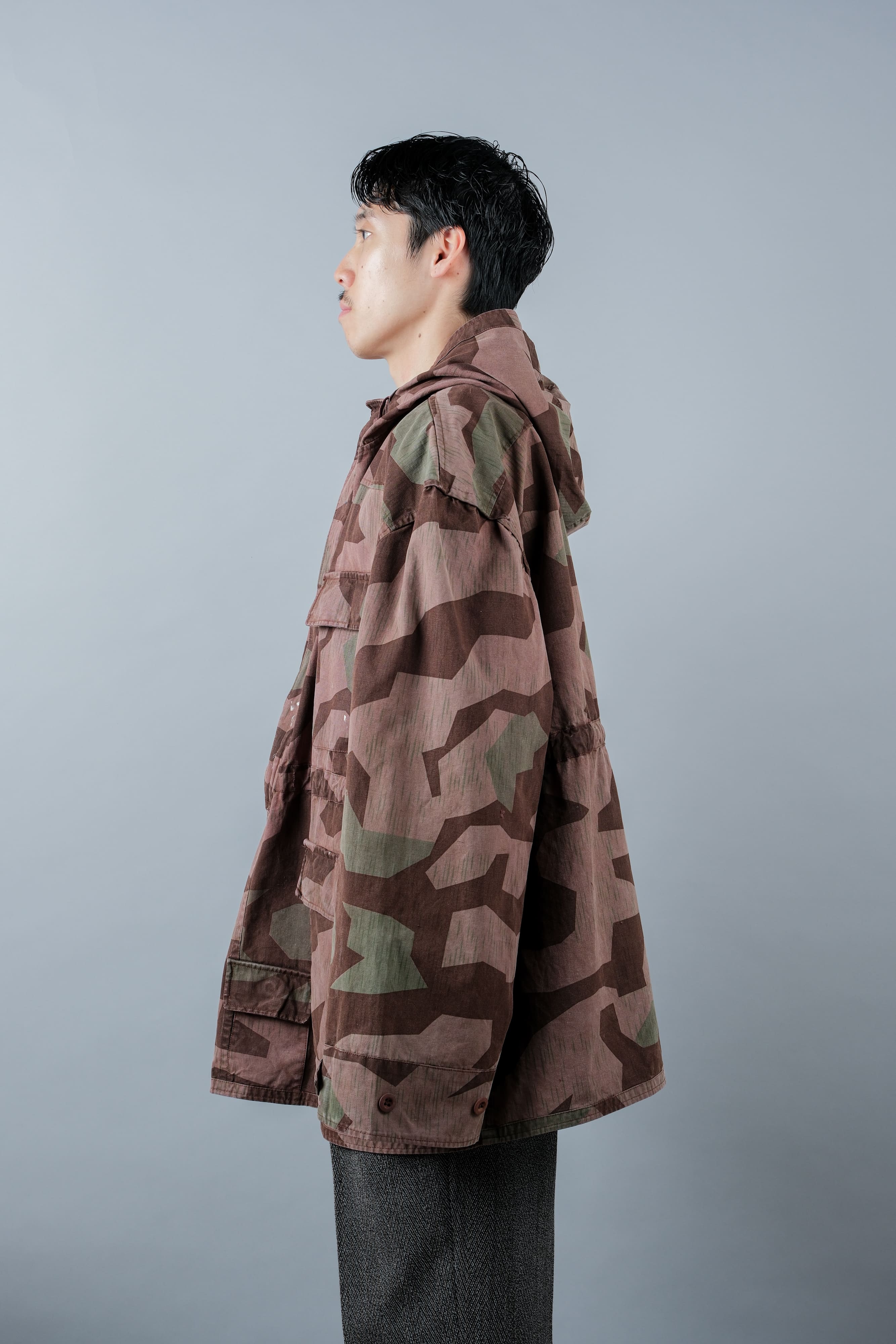 【~60's】German Vintage Splinter Pattern Camouflage Smock