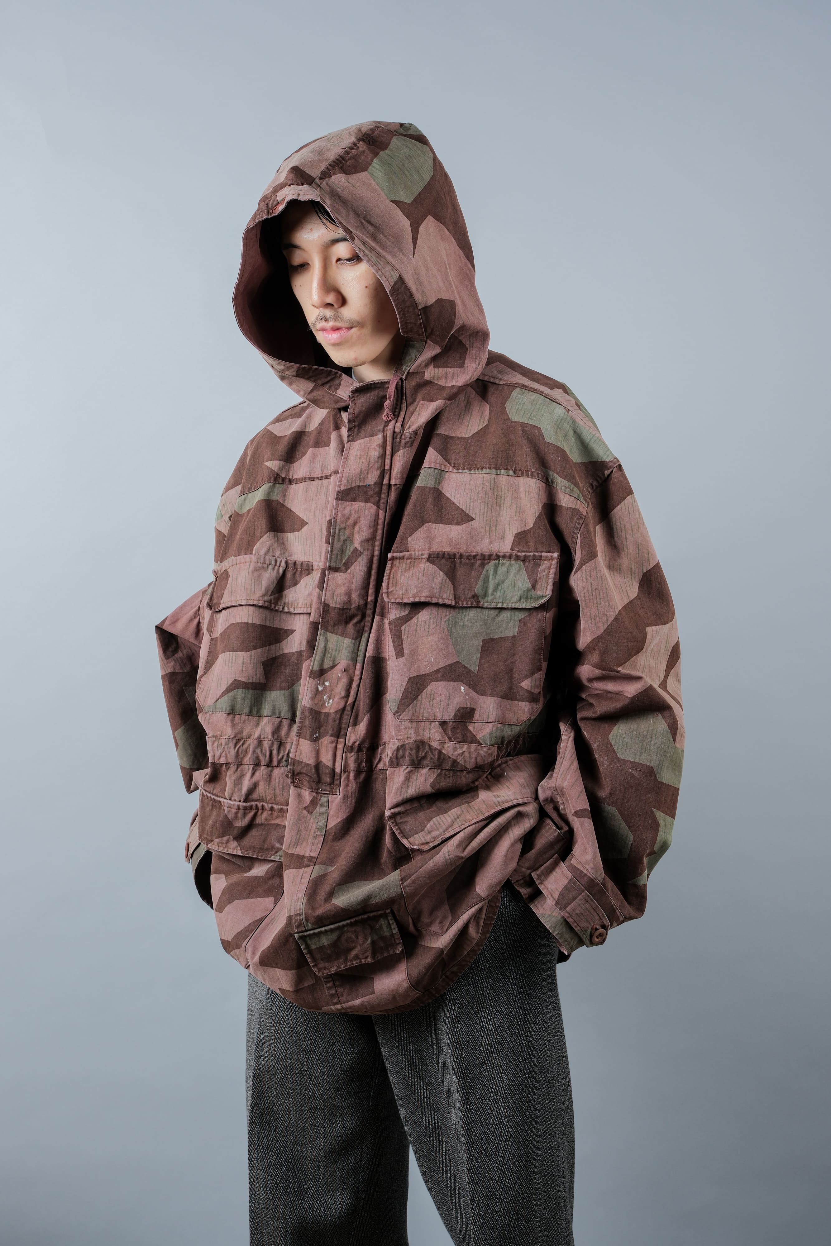 【~60's】German Vintage Splinter Pattern Camouflage Smock