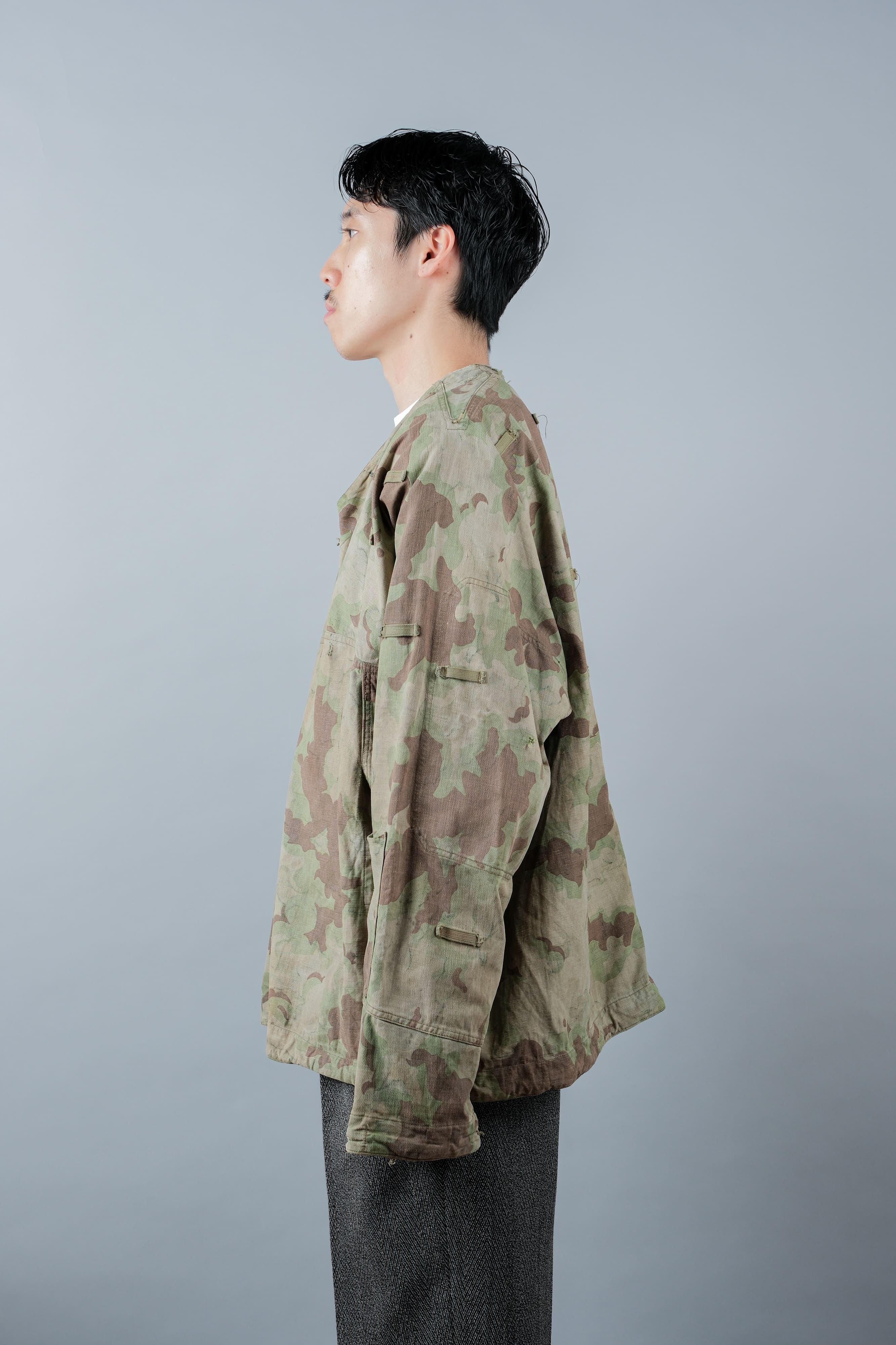 【~50's】Czechoslovakian Army Clouds Camouflage Reversible Smock "Modified"