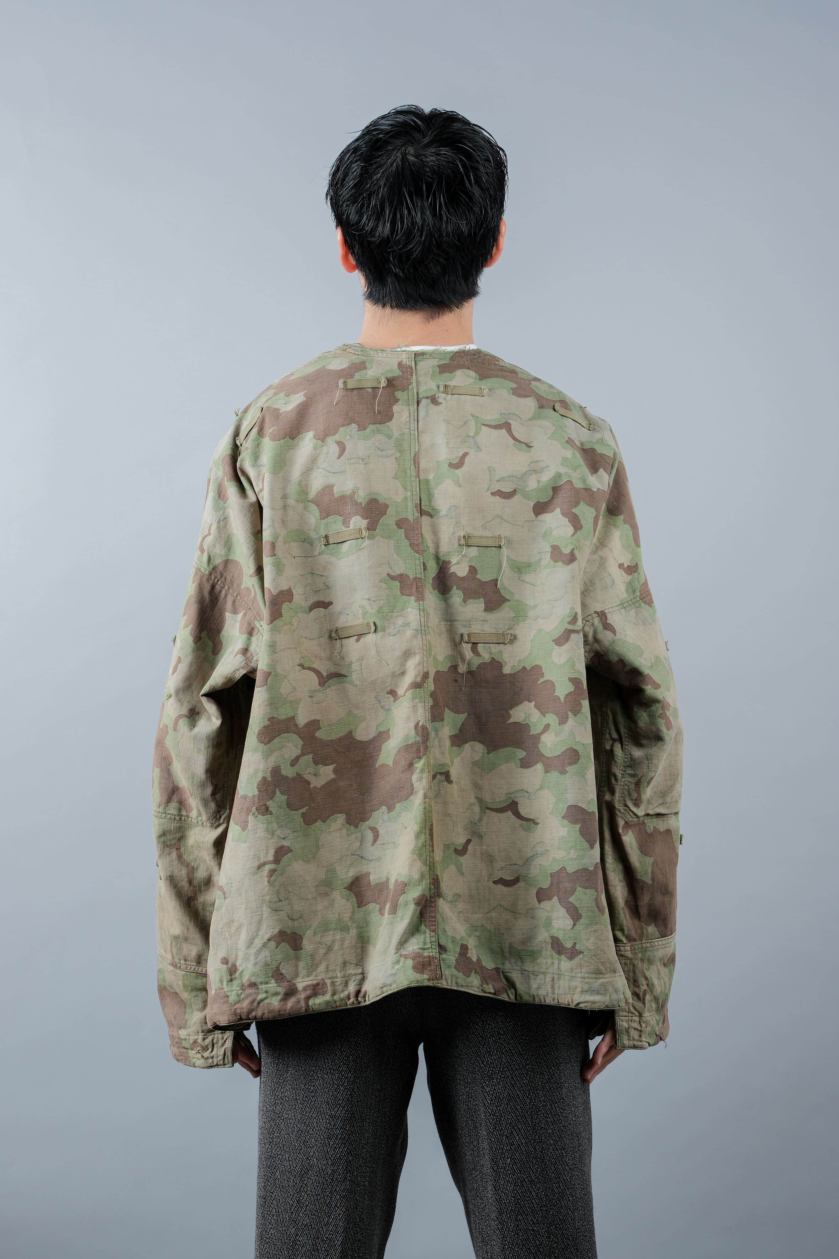 【~50's】Czechoslovakian Army Clouds Camouflage Reversible Smock "Modified"