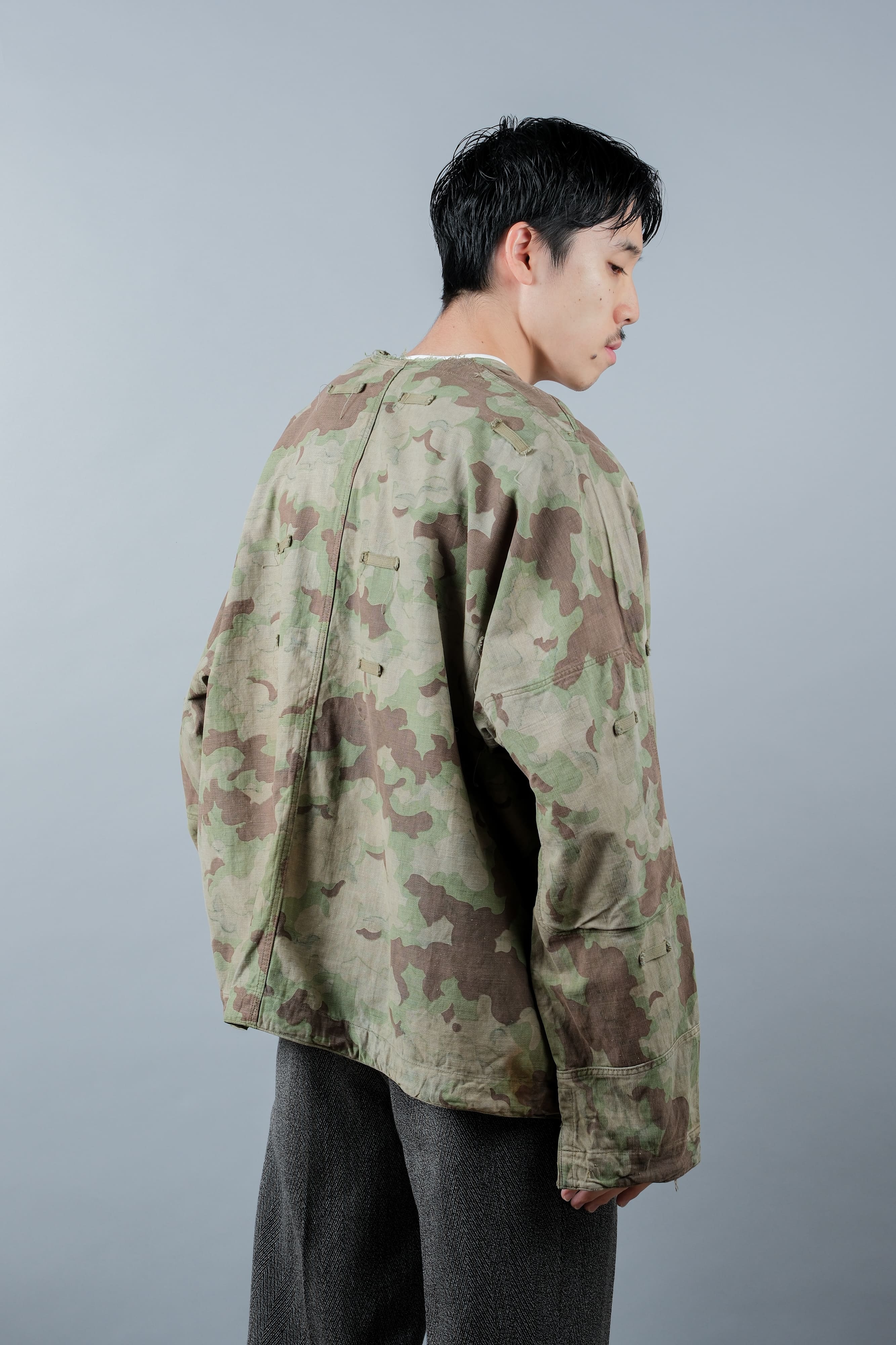 【~50's】Czechoslovakian Army Clouds Camouflage Reversible Smock "Modified"