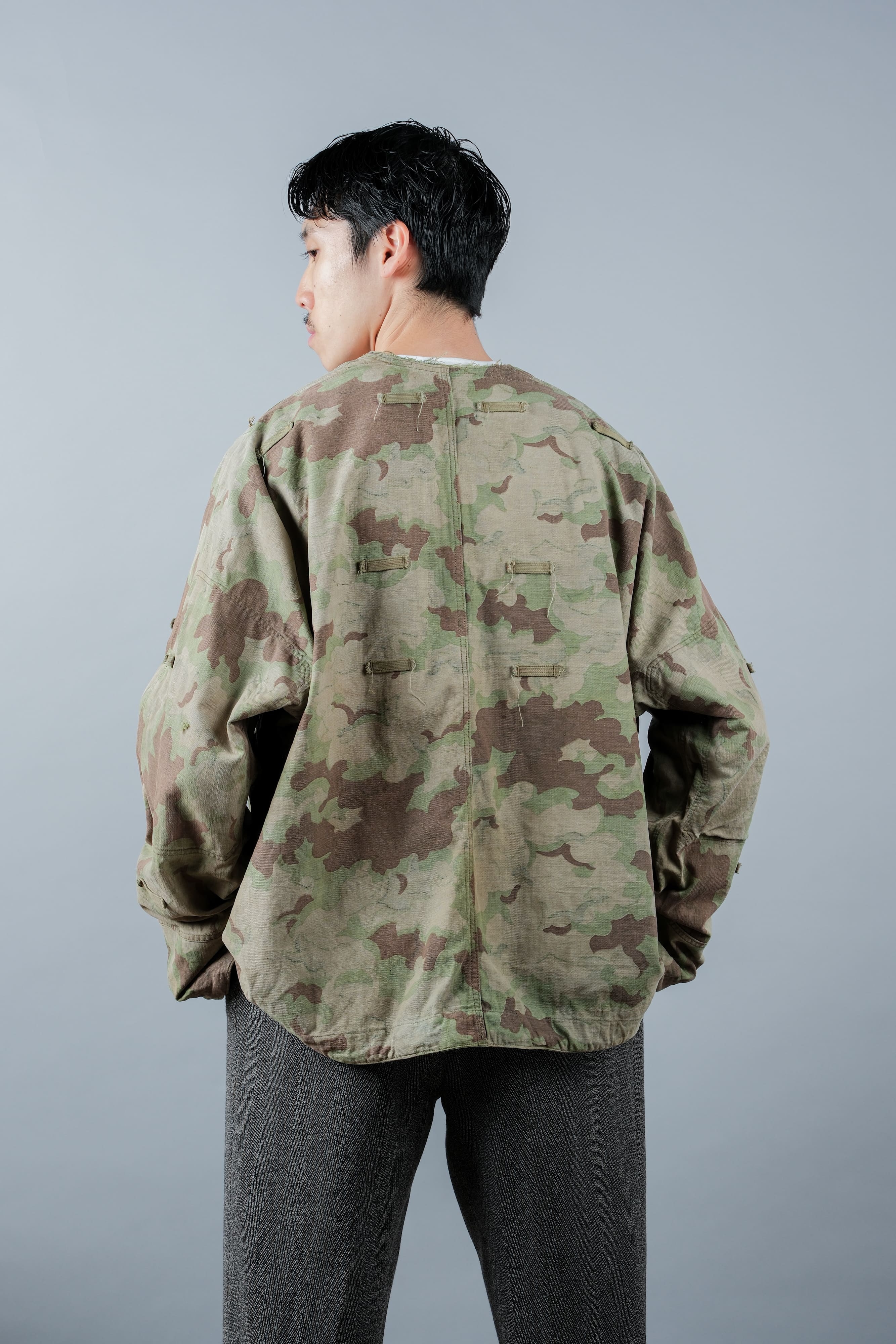 【~50's】Czechoslovakian Army Clouds Camouflage Reversible Smock "Modified"