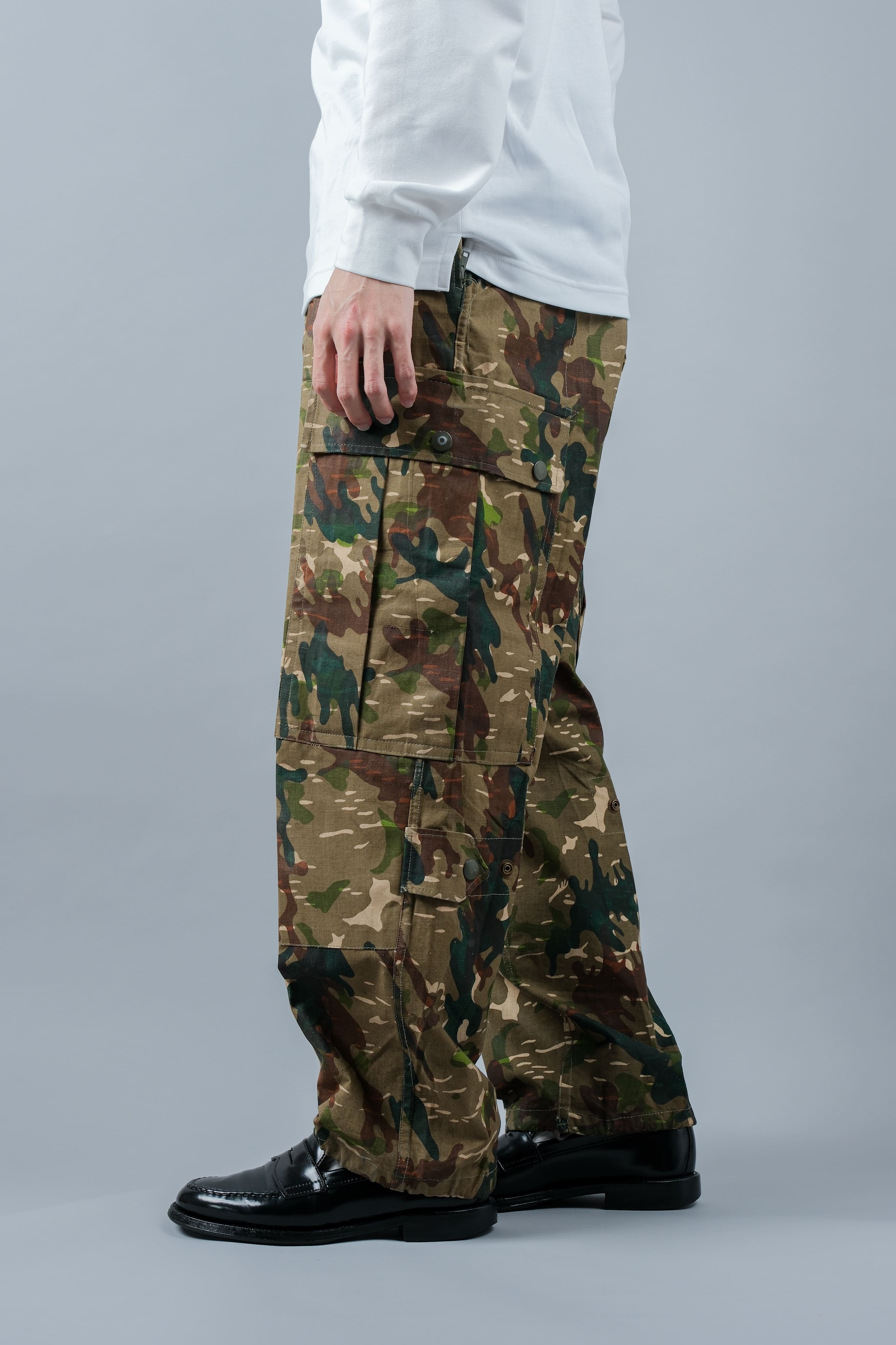 【~60's】Spanish Army Brown Amoeba Camouflage Paratrooper Trousers Size.2
