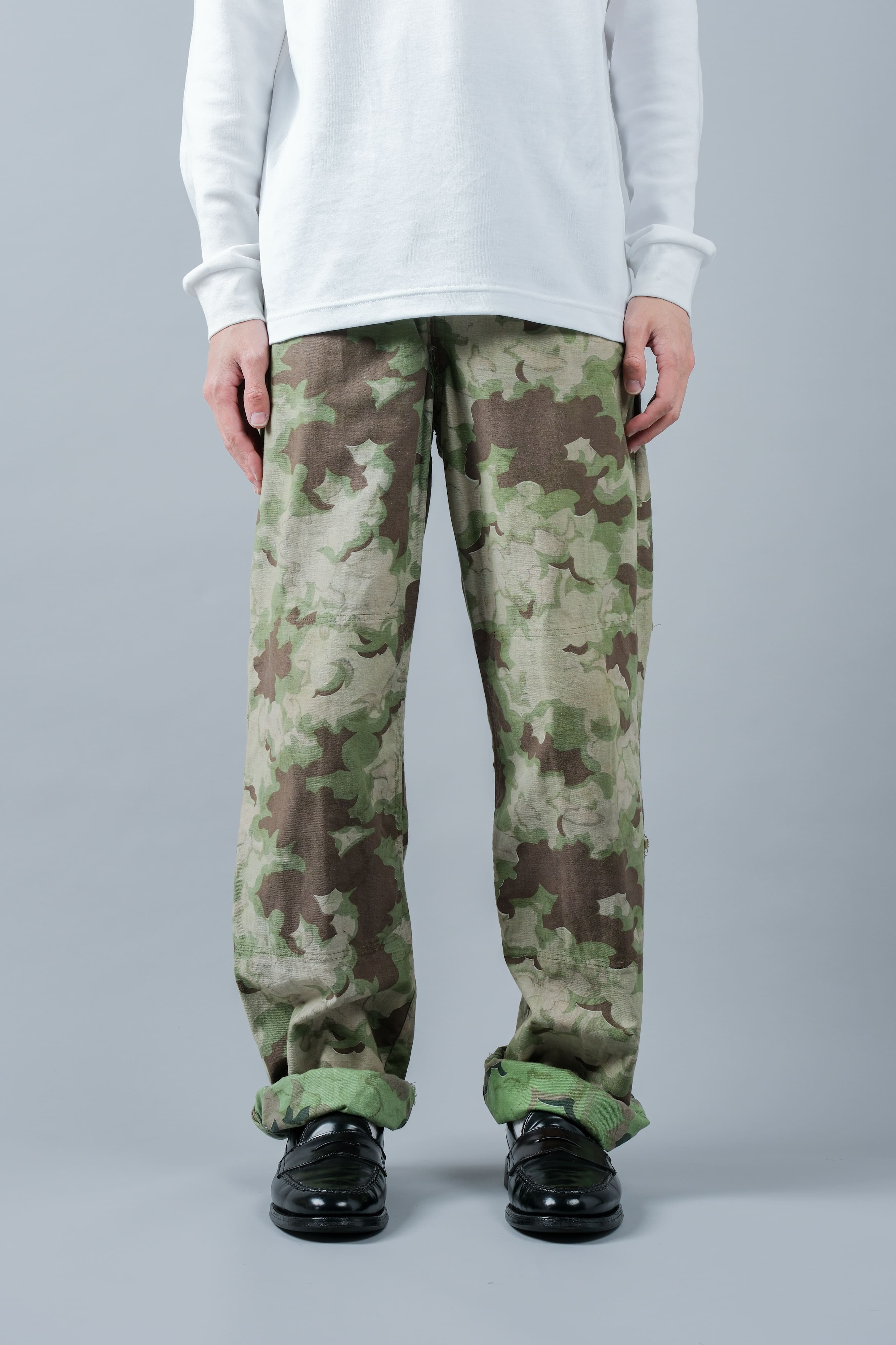 【~50's】Czechoslovakian Army Clouds Camouflage Reversible Trousers "Modified"