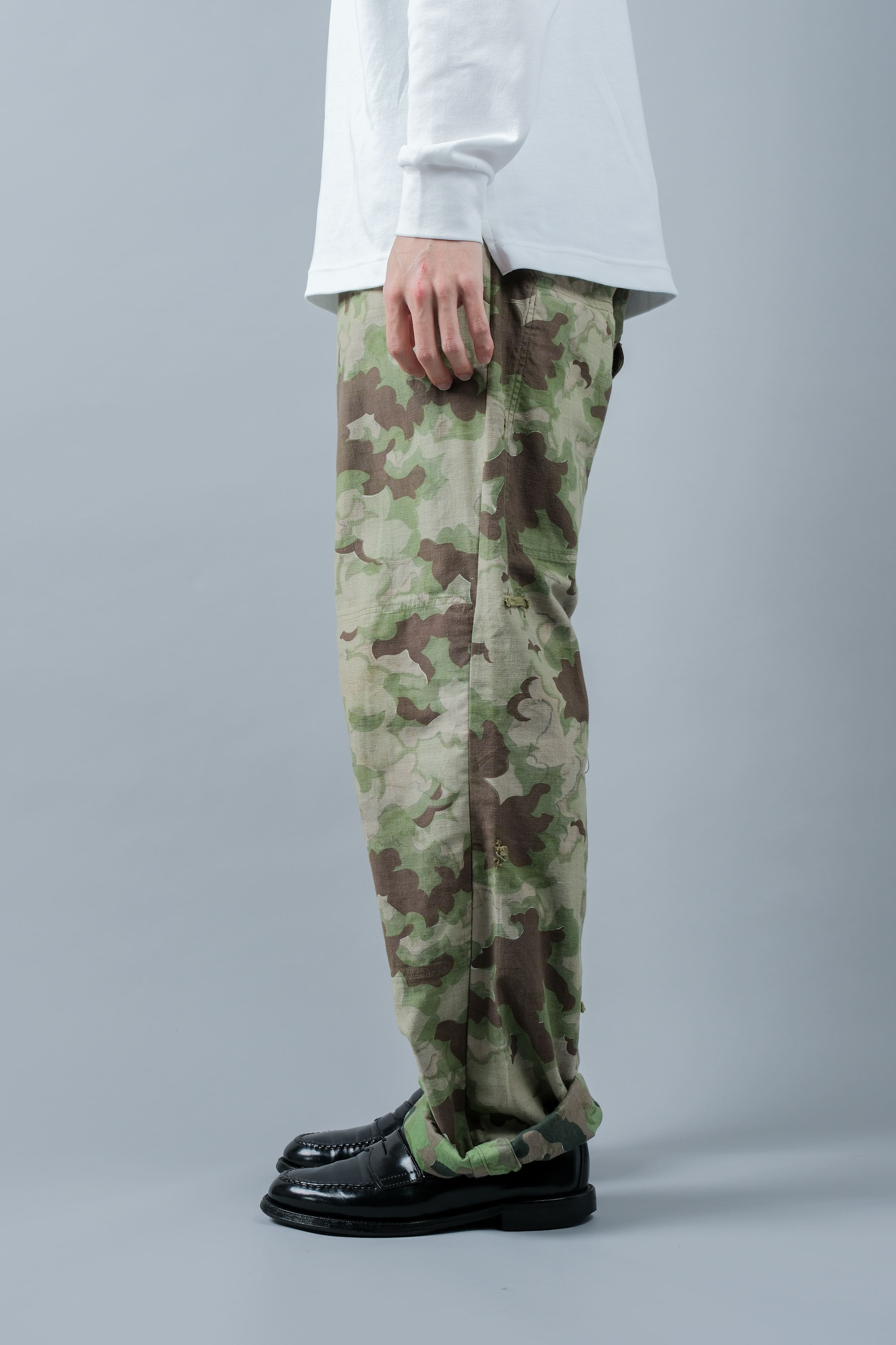 【~50's】Czechoslovakian Army Clouds Camouflage Reversible Trousers "Modified"