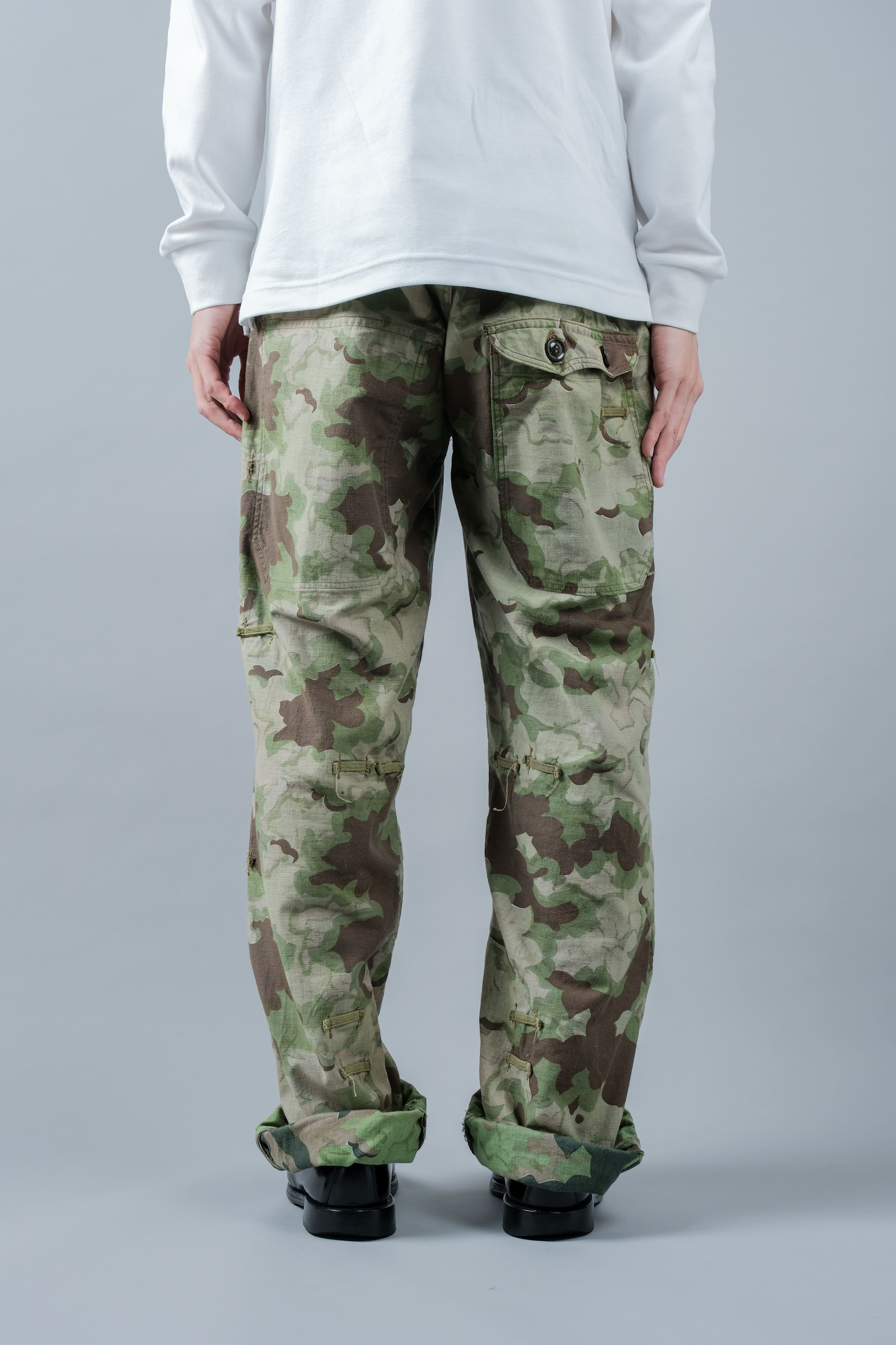 【~50's】Czechoslovakian Army Clouds Camouflage Reversible Trousers "Modified"