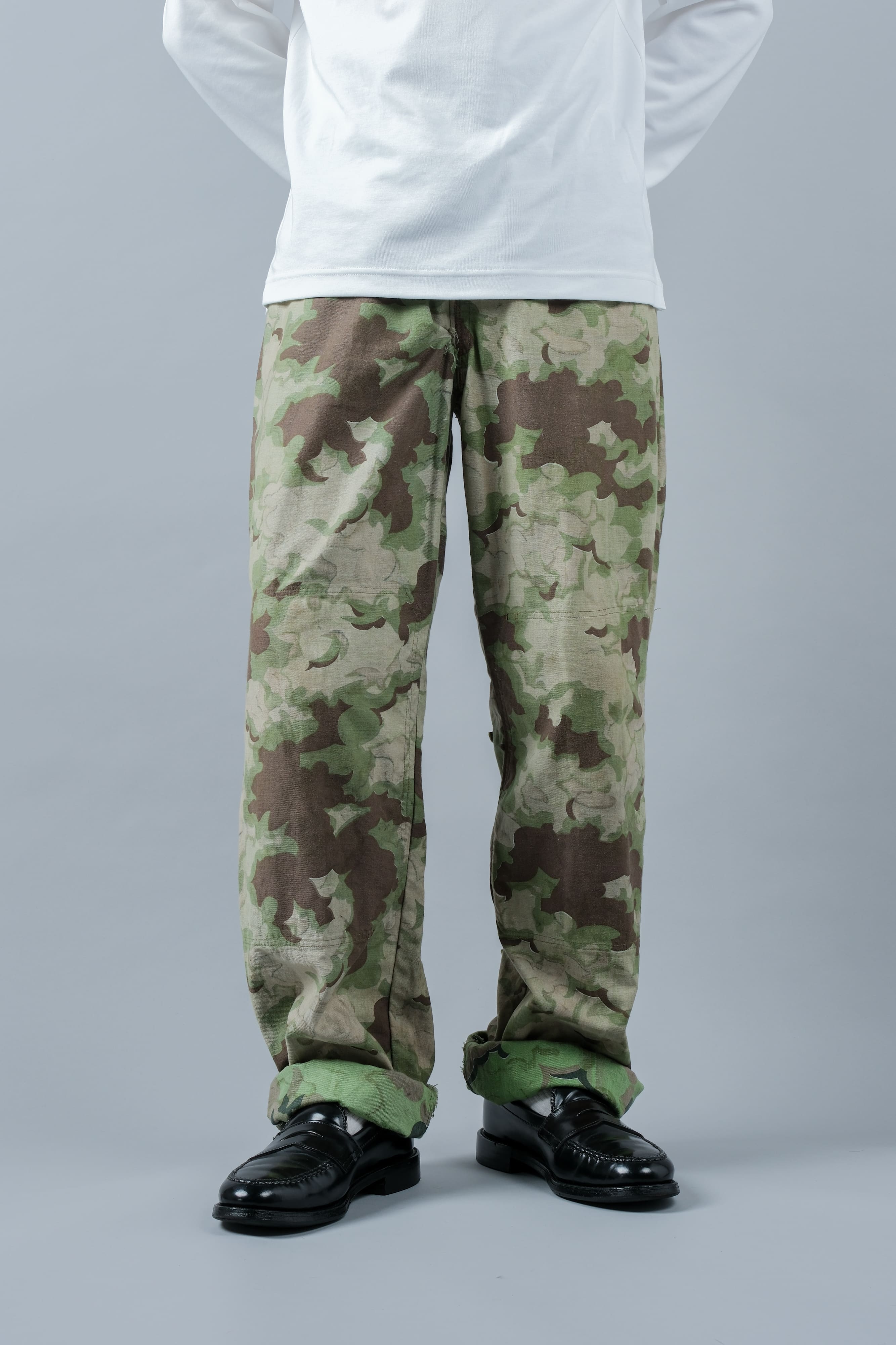 【~50's】Czechoslovakian Army Clouds Camouflage Reversible Trousers "Modified"