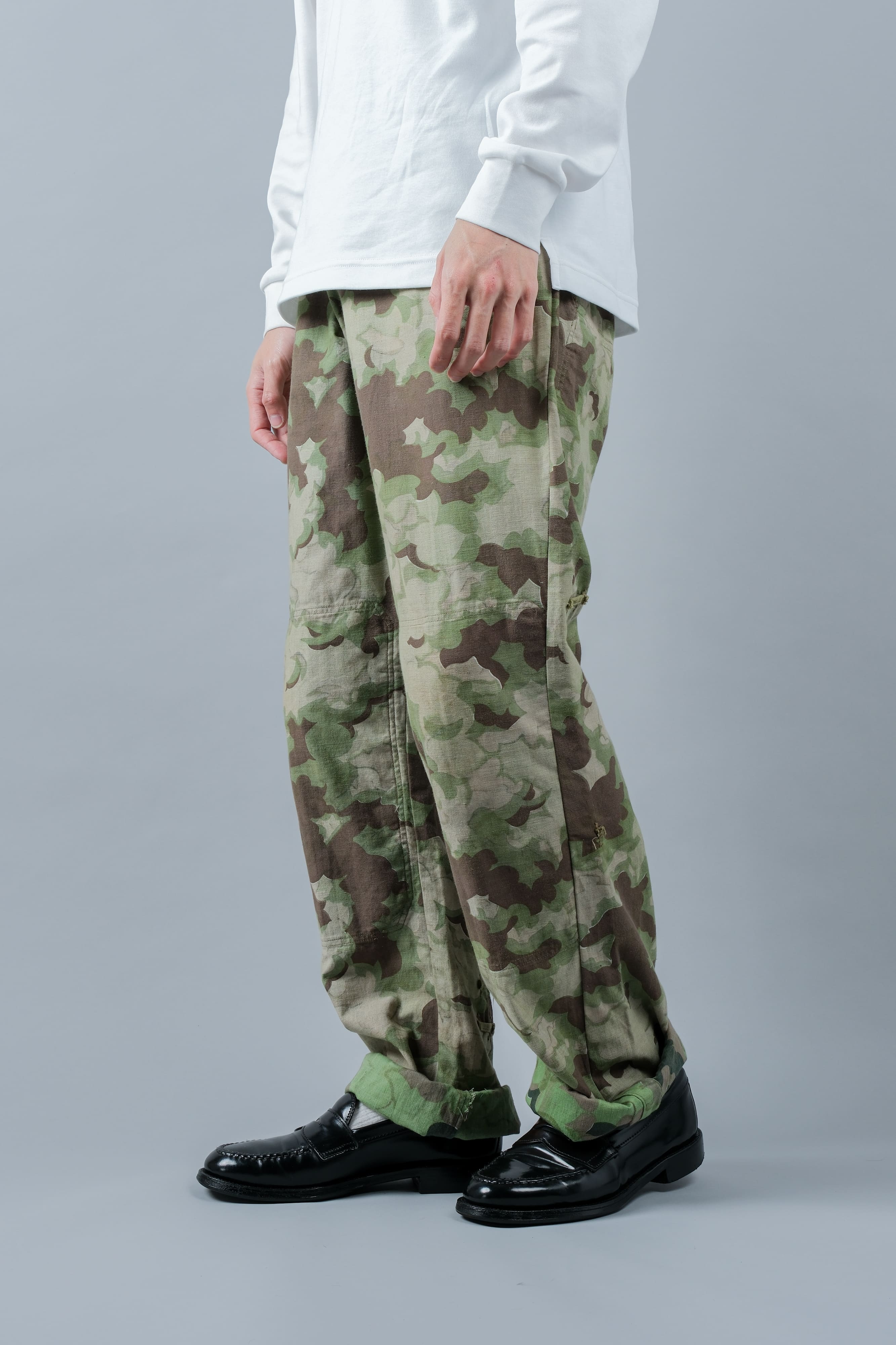 【~50's】Czechoslovakian Army Clouds Camouflage Reversible Trousers "Modified"