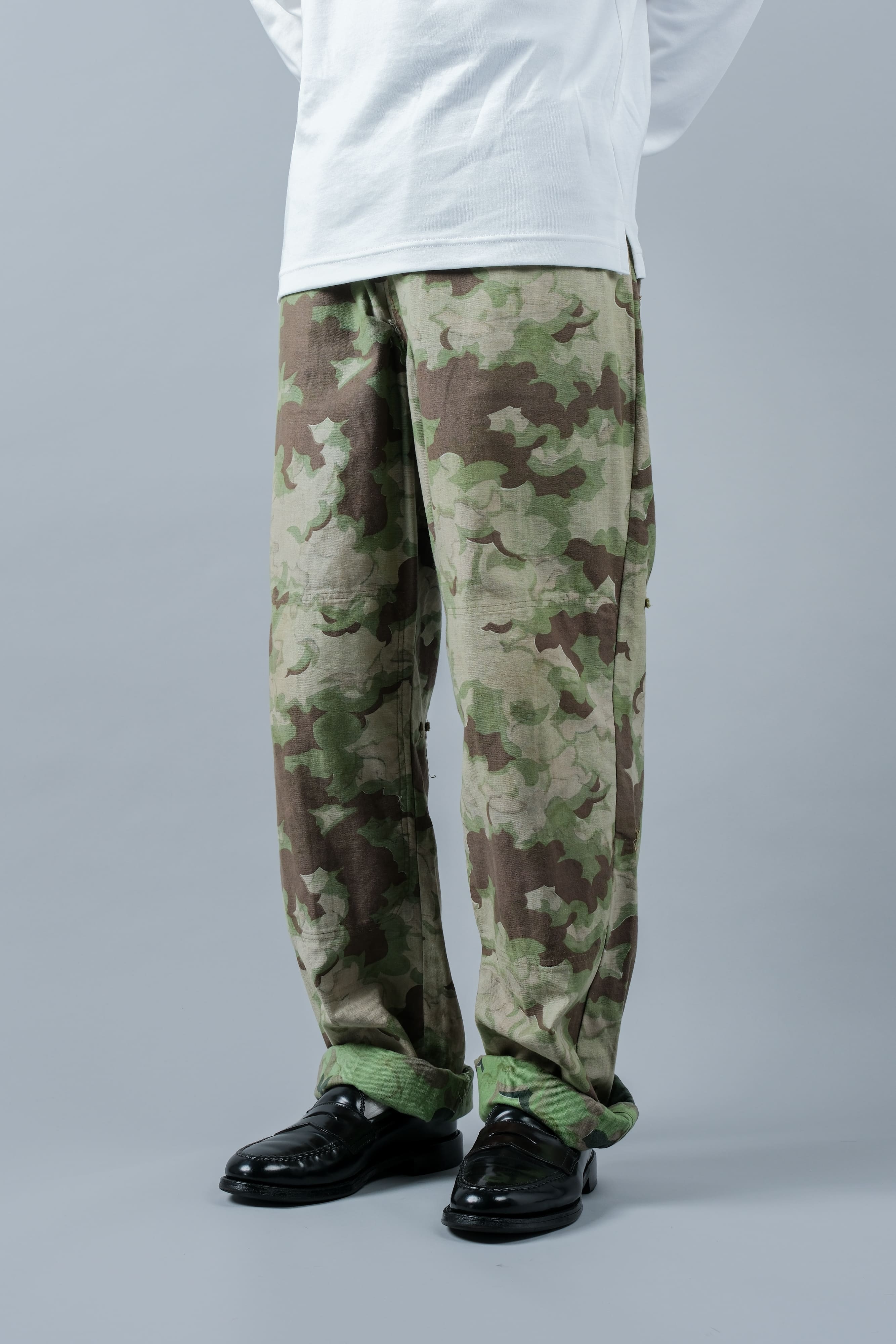 【~50's】Czechoslovakian Army Clouds Camouflage Reversible Trousers "Modified"