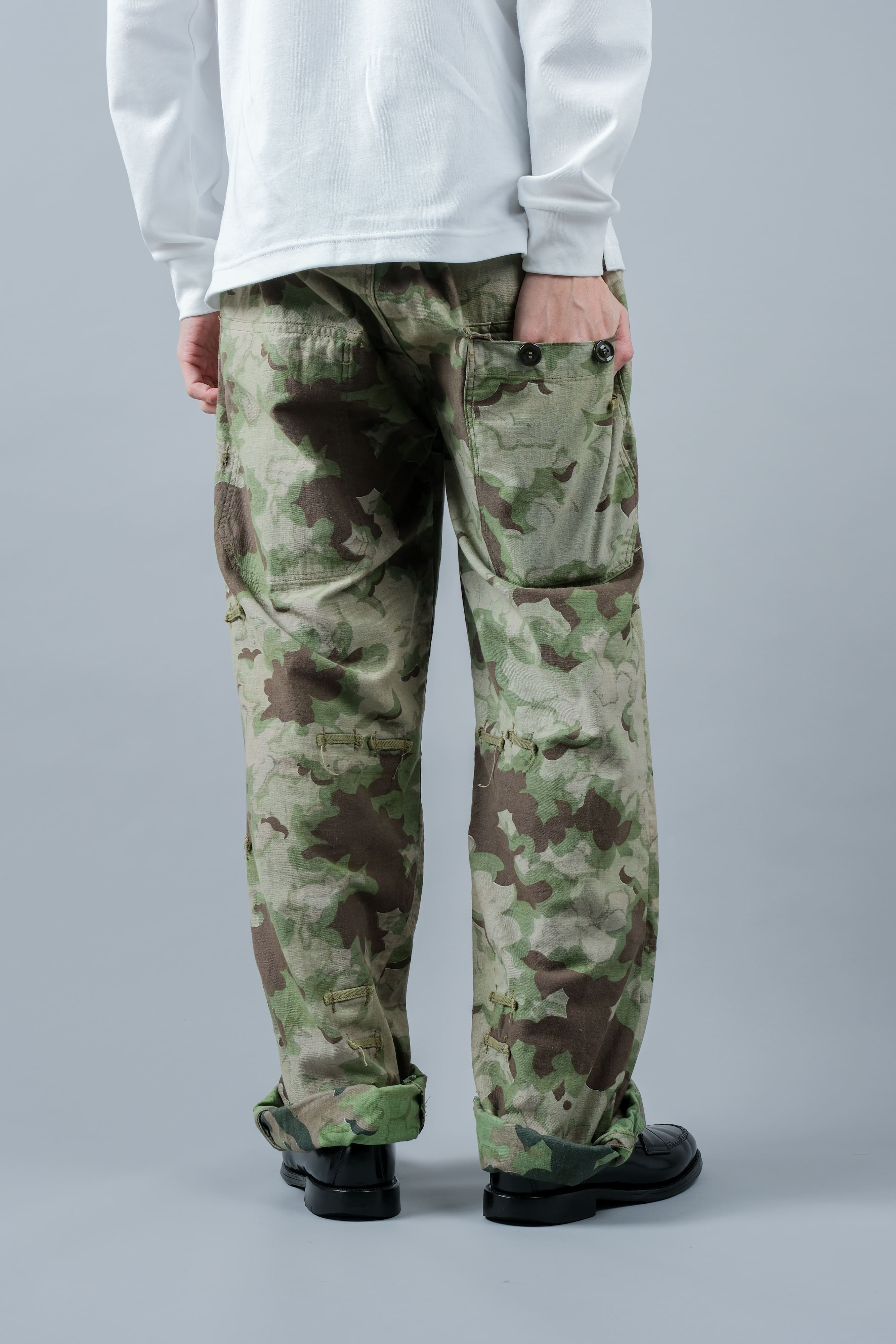 【~50's】Czechoslovakian Army Clouds Camouflage Reversible Trousers "Modified"