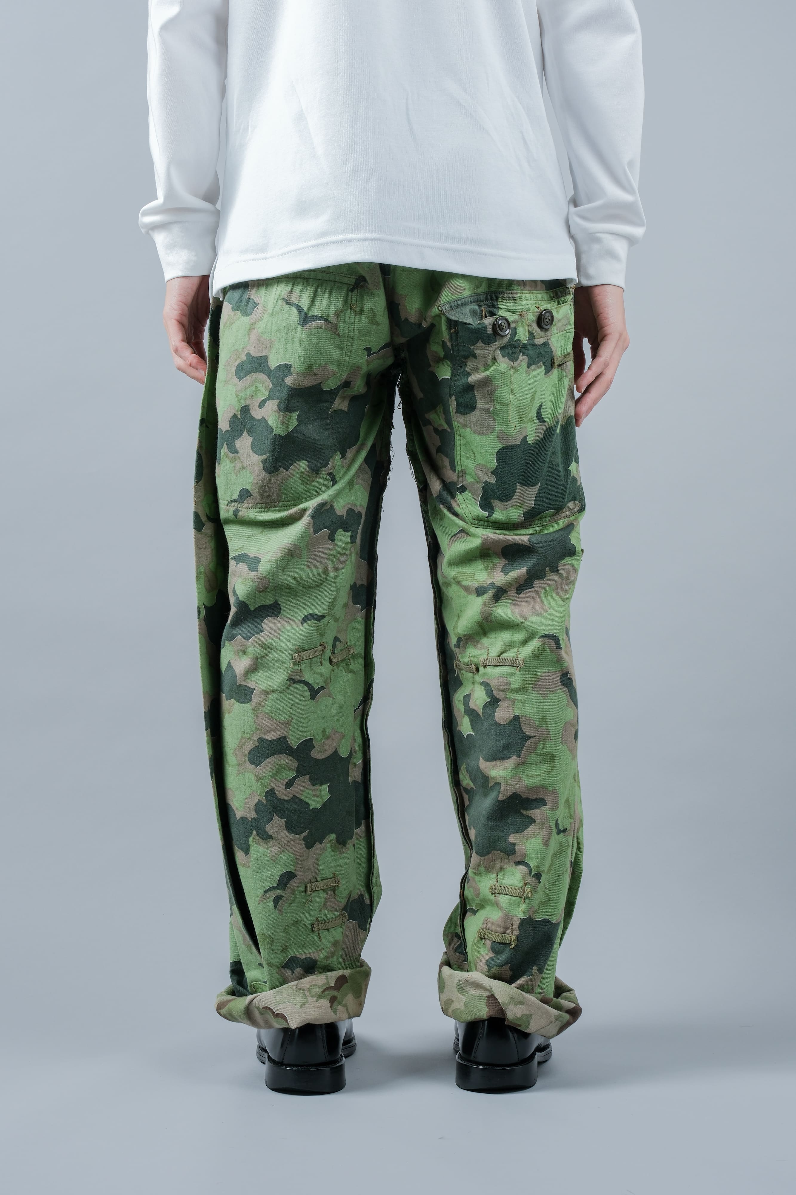 【~50's】Czechoslovakian Army Clouds Camouflage Reversible Trousers "Modified"