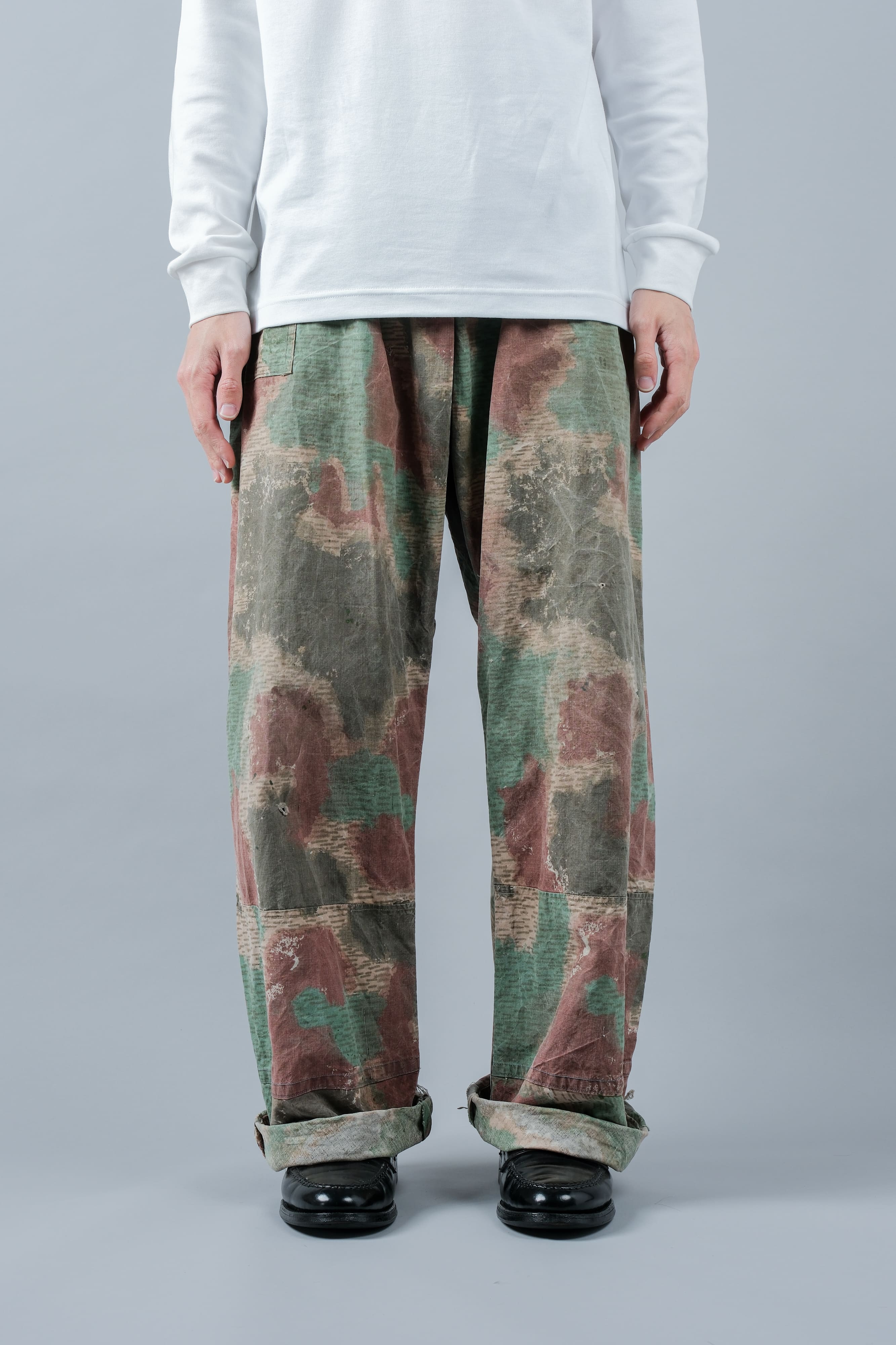 【~60's】Czechoslovakian Army Sumpfmuster Pattern Camouflage Trousers "Localmade"