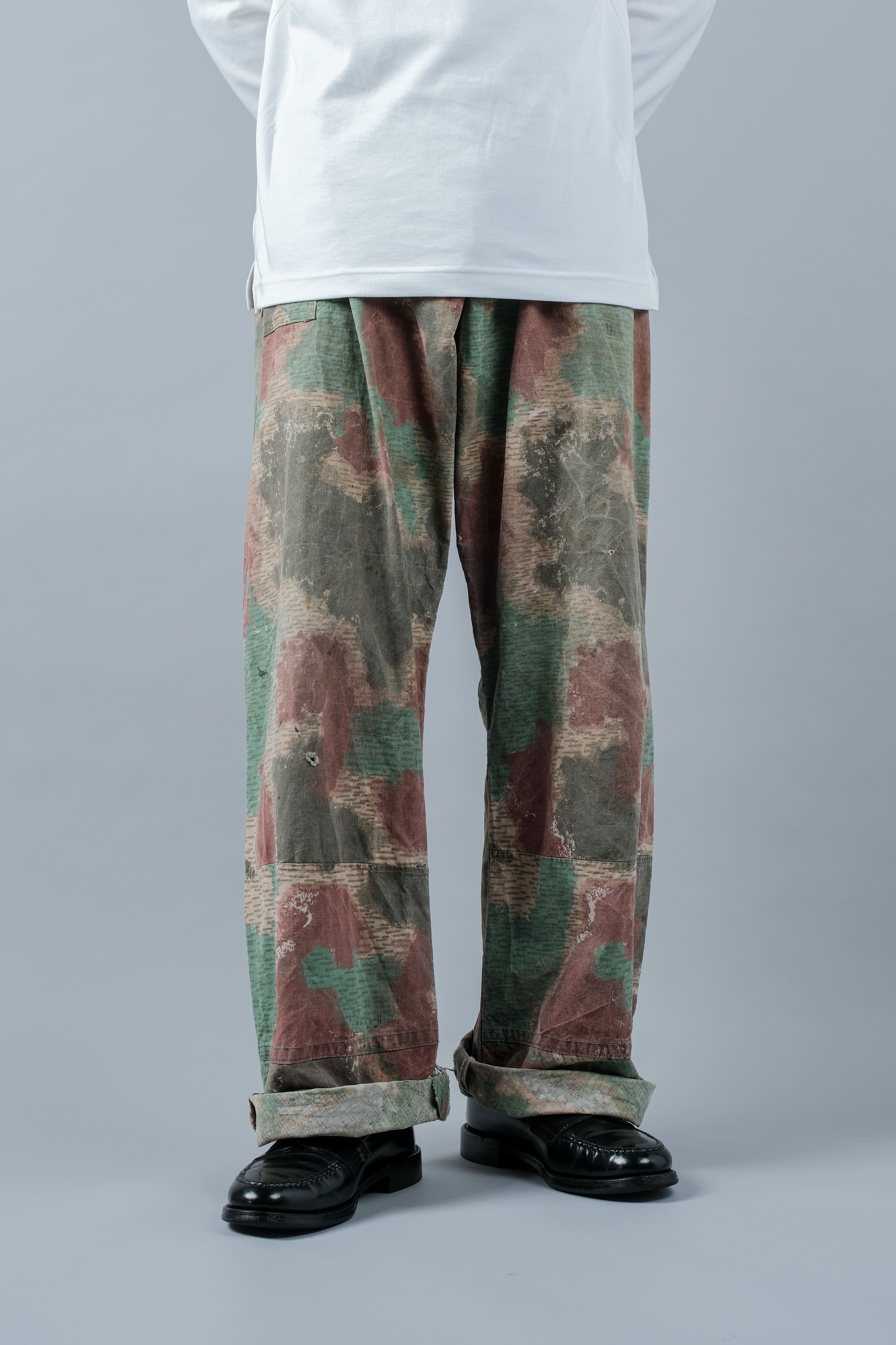 【~60's】Czechoslovakian Army Sumpfmuster Pattern Camouflage Trousers "Localmade"