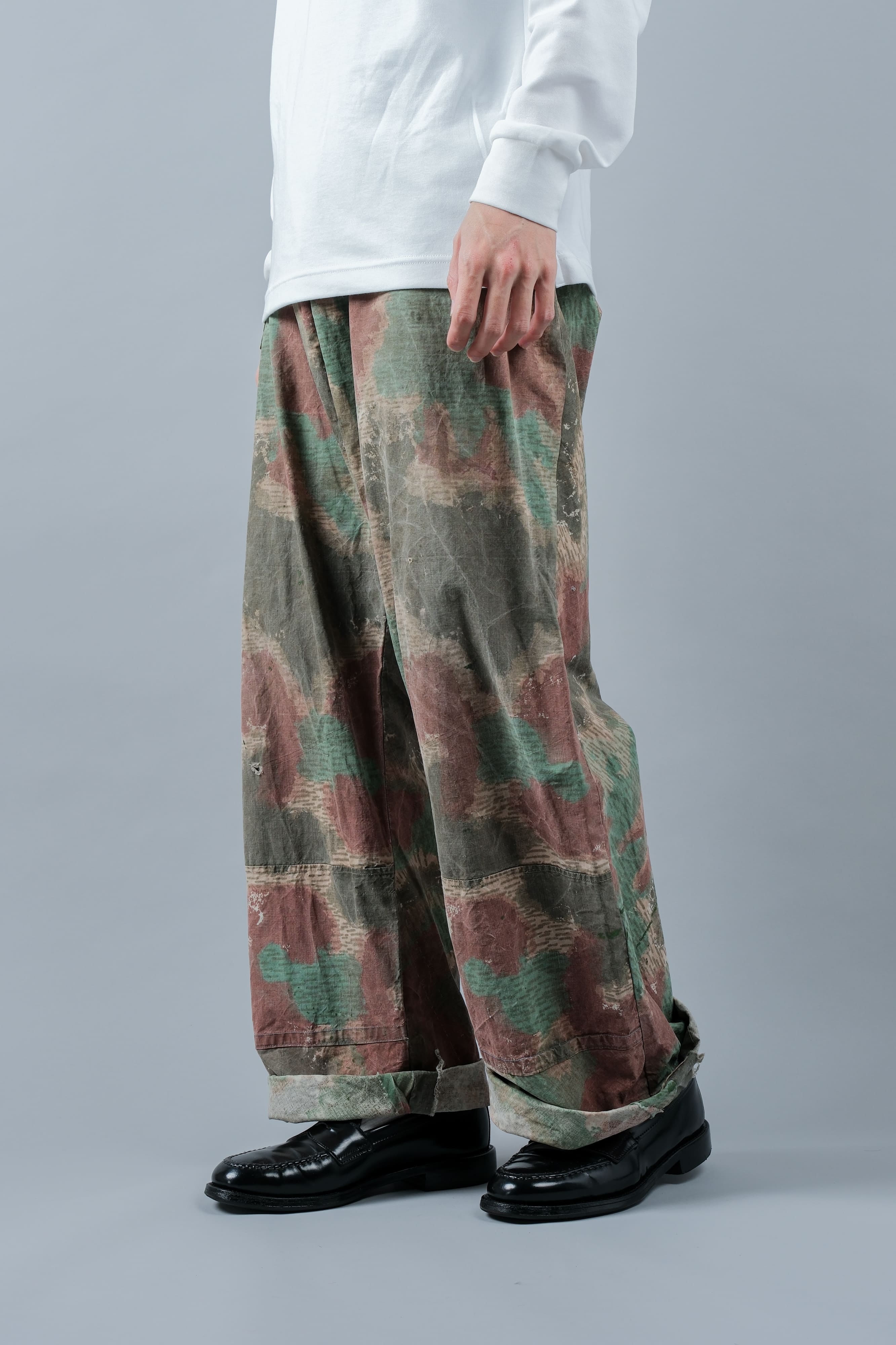 【~60's】Czechoslovakian Army Sumpfmuster Pattern Camouflage Trousers "Localmade"