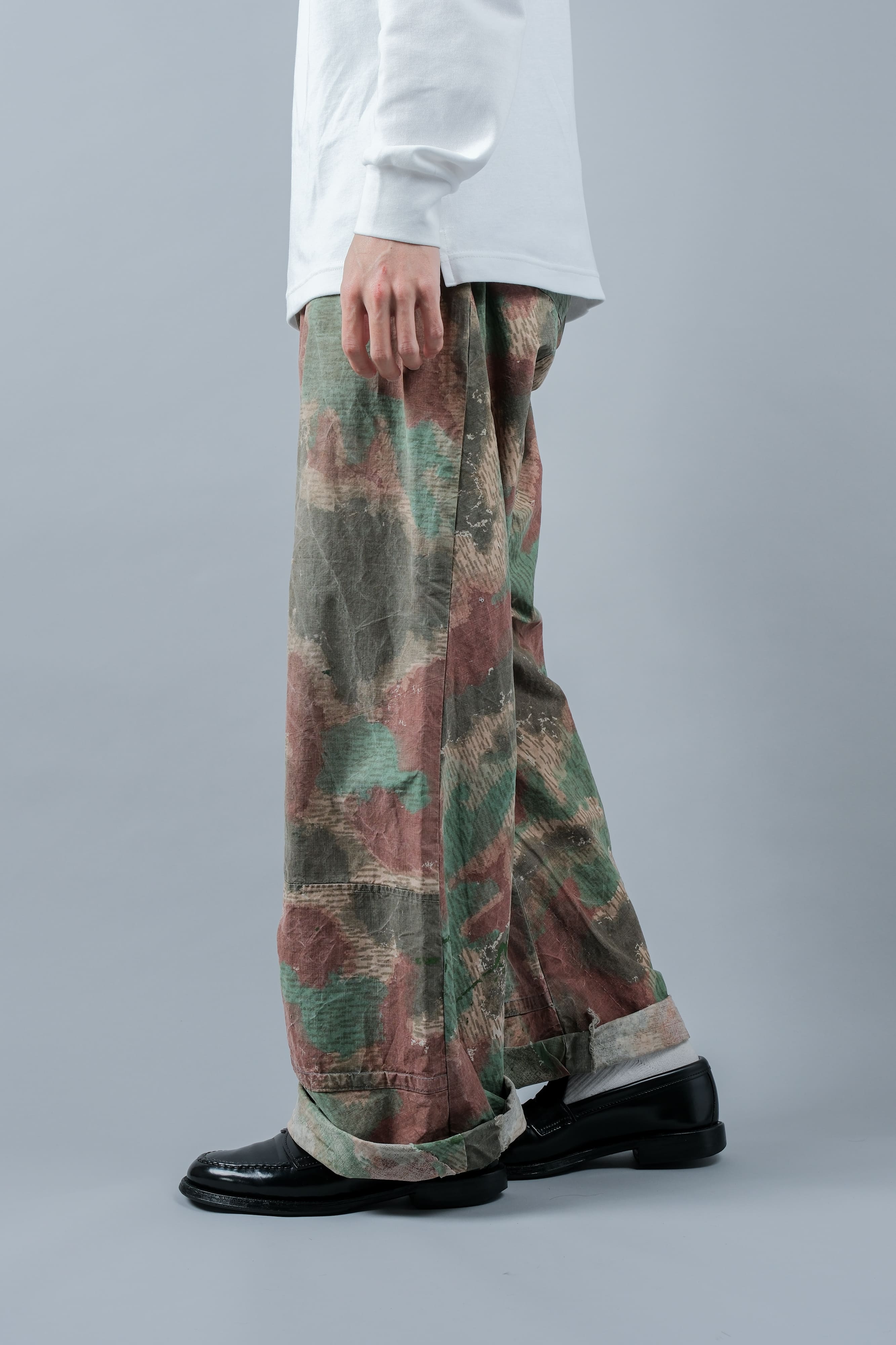 【~60's】Czechoslovakian Army Sumpfmuster Pattern Camouflage Trousers "Localmade"