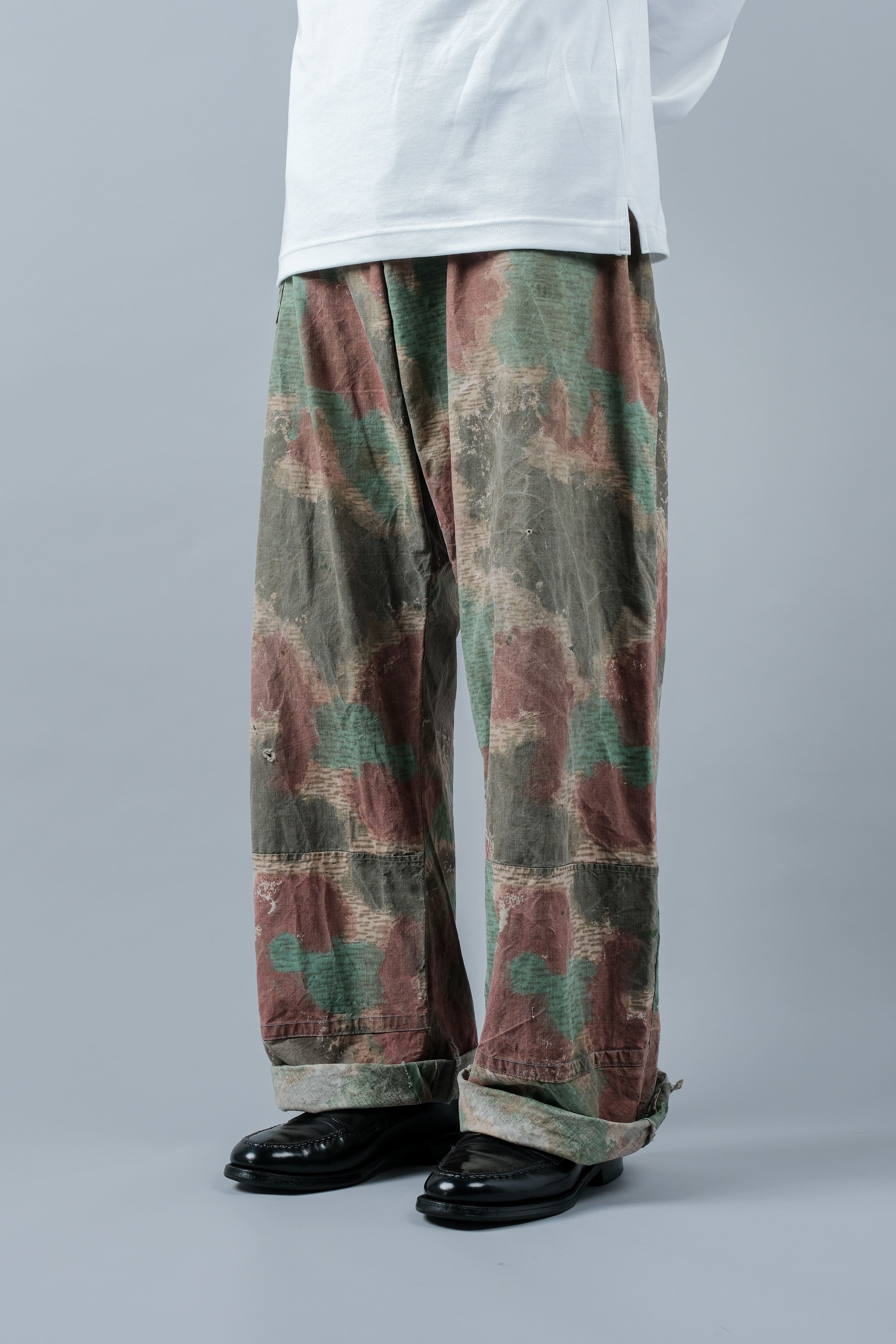 【~60's】Czechoslovakian Army Sumpfmuster Pattern Camouflage Trousers "Localmade"