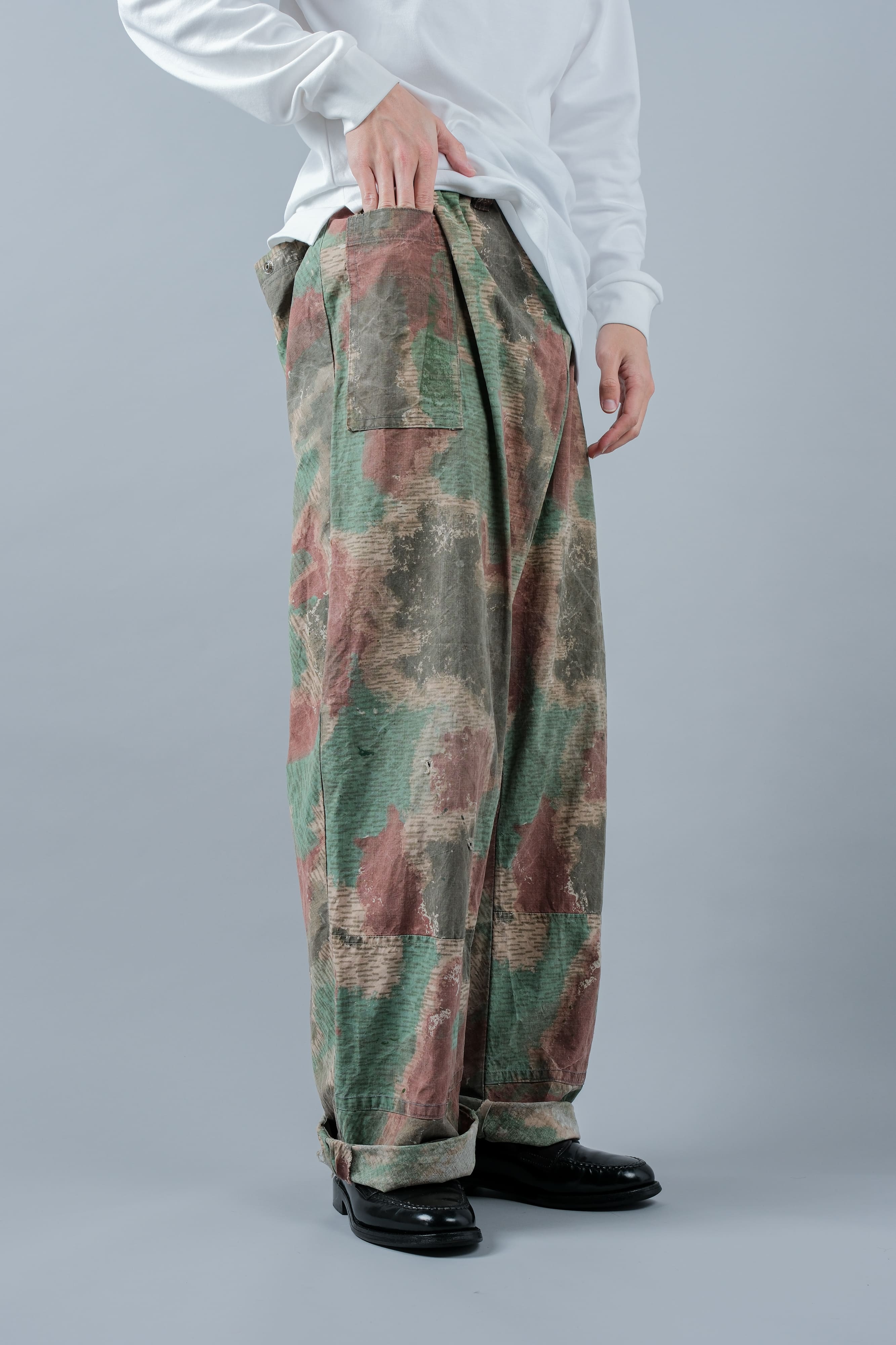 【~60's】Czechoslovakian Army Sumpfmuster Pattern Camouflage Trousers "Localmade"