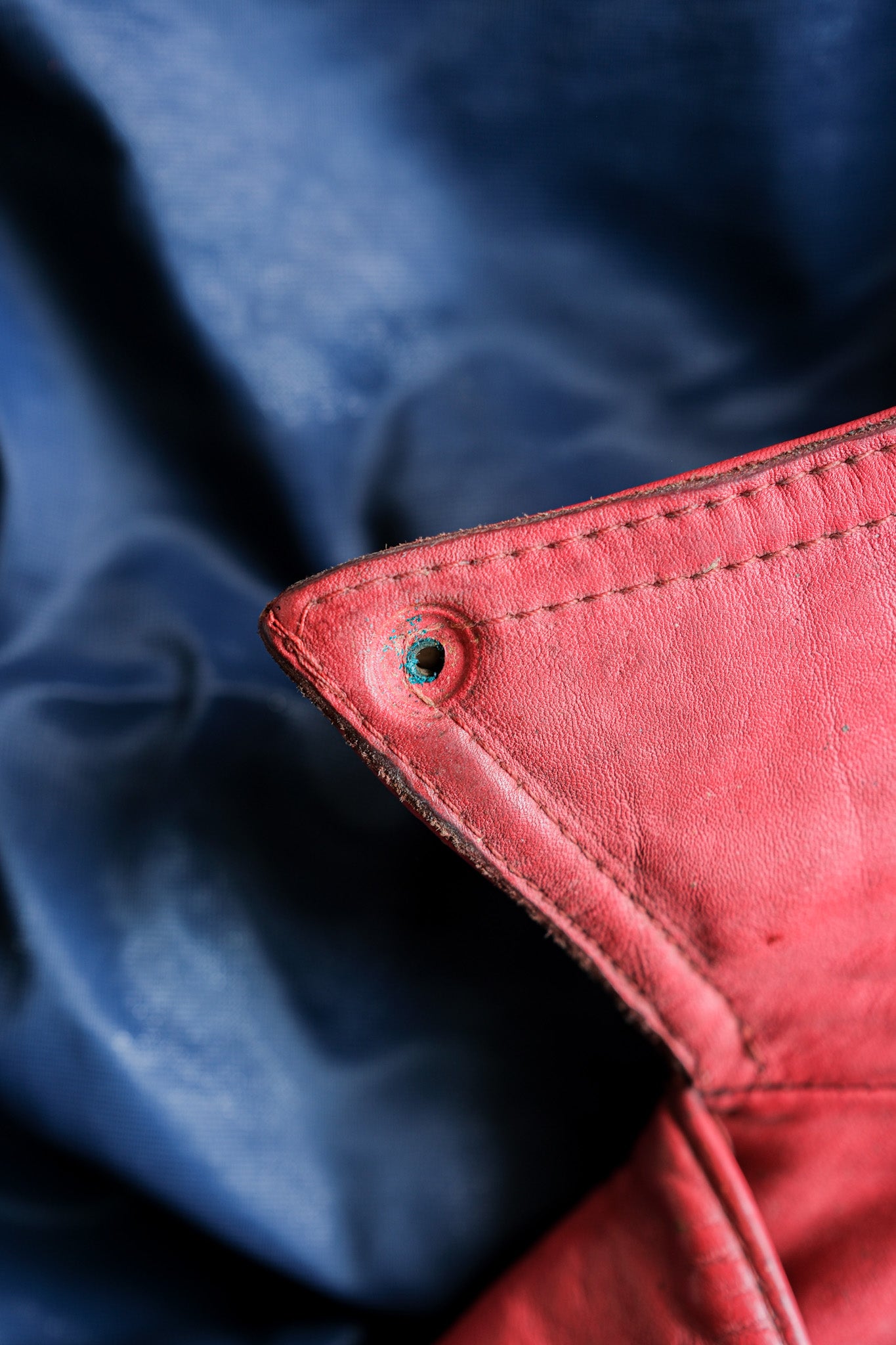 【~70’s】Vintage Lewis Leathers Red Leather Riders Jacket Size.40 "EUROPE"