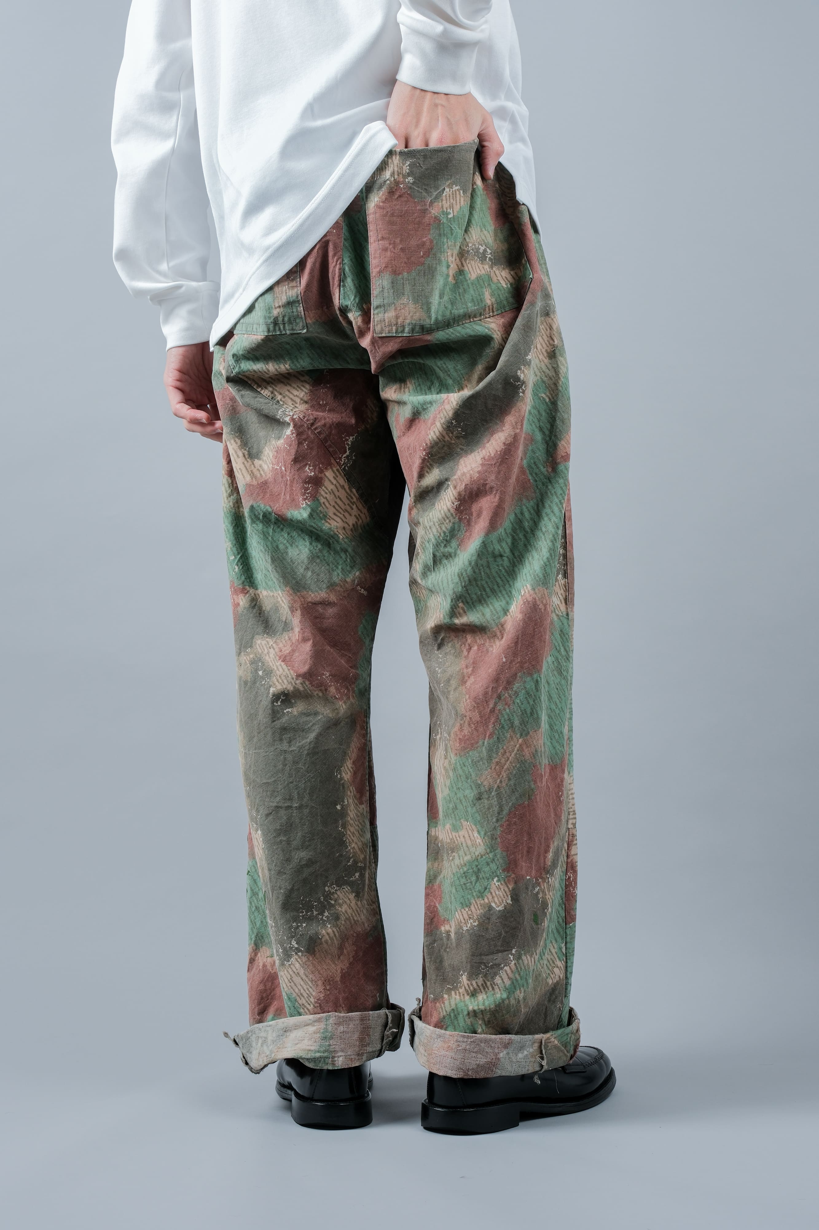 【~60's】Czechoslovakian Army Sumpfmuster Pattern Camouflage Trousers "Localmade"
