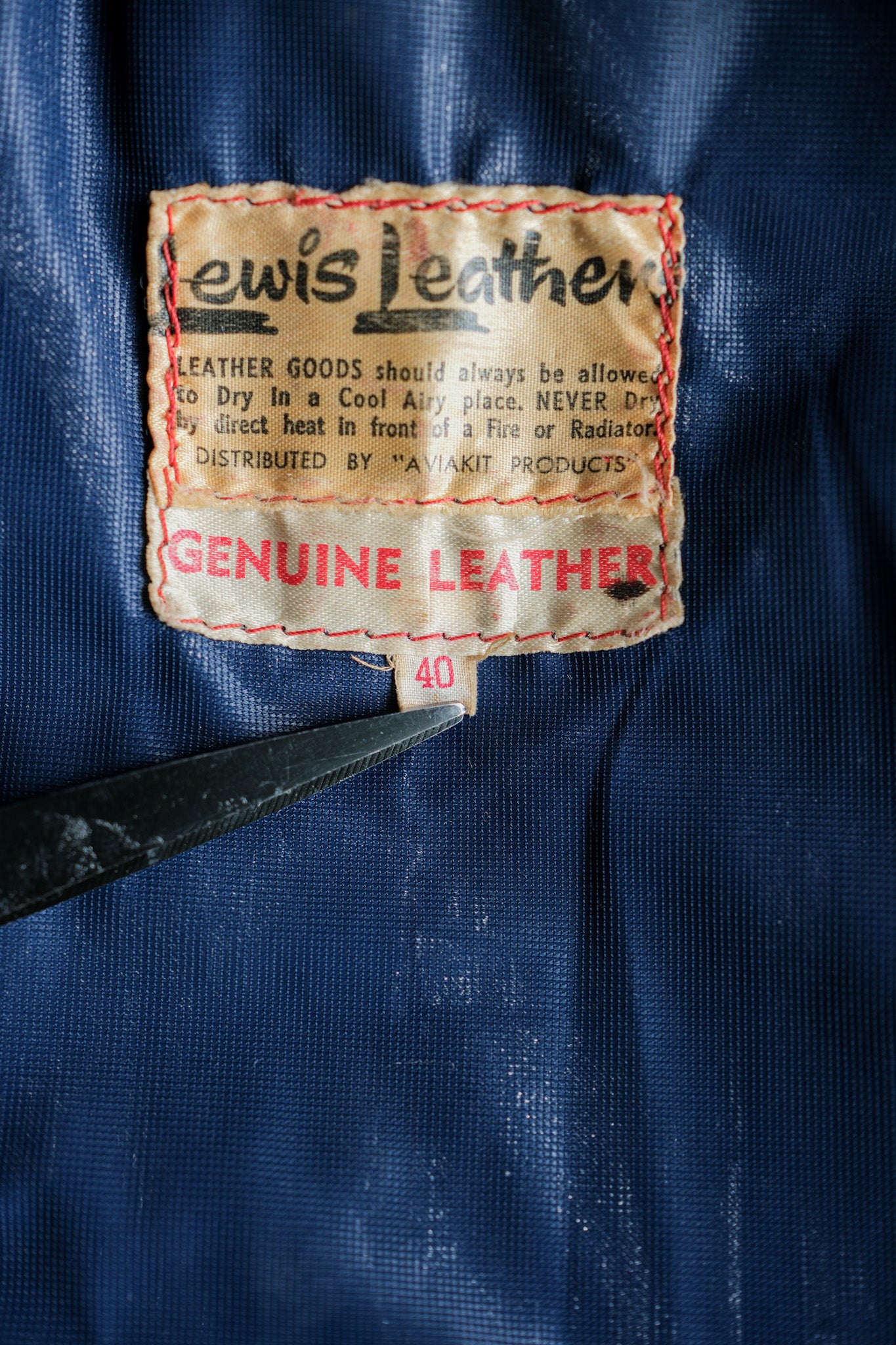 【~70’s】Vintage Lewis Leathers Red Leather Riders Jacket Size.40 "EUROPE"