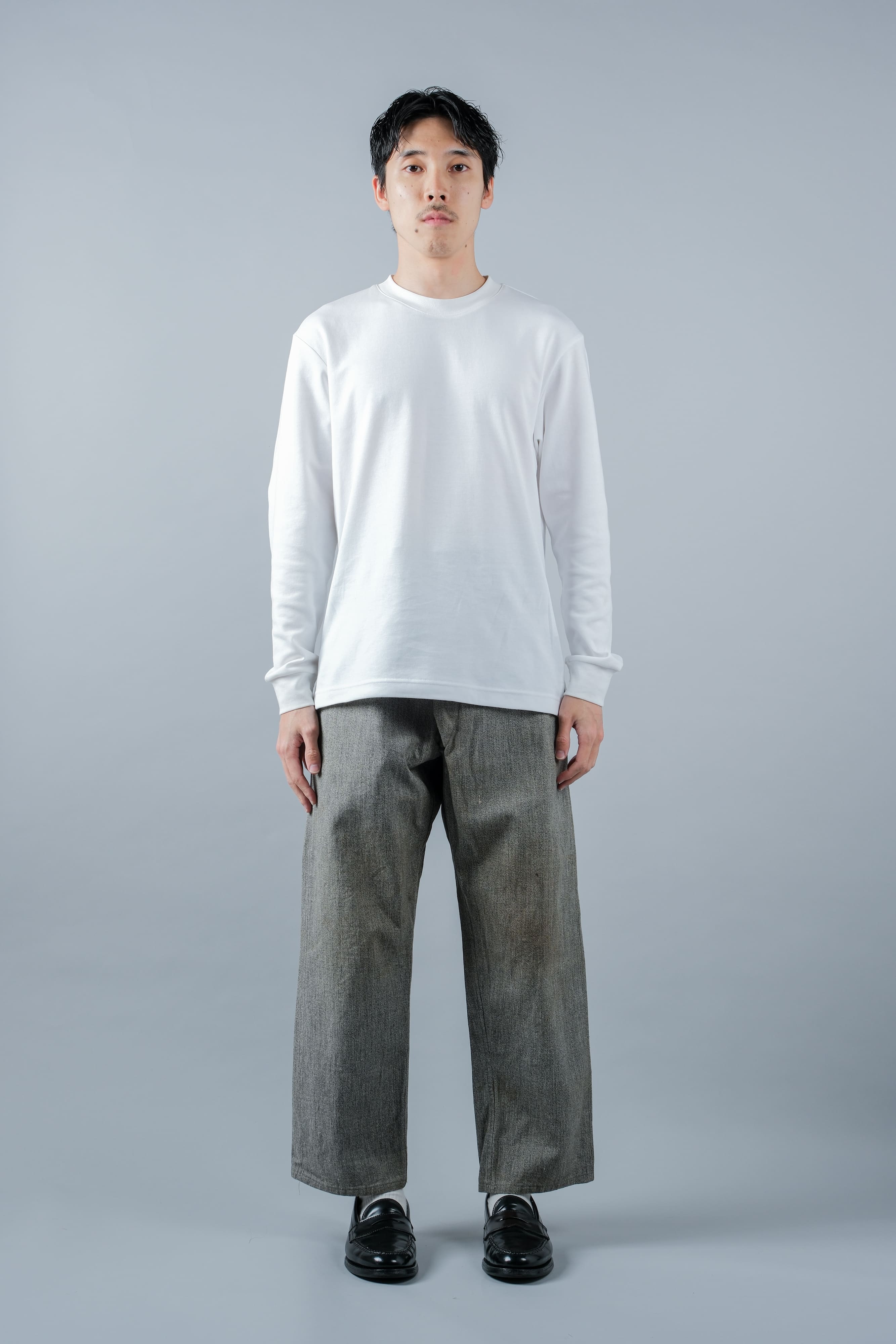 【~10's】WWI Royal Italian Army Salt & Pepper Cotton Work Trousers