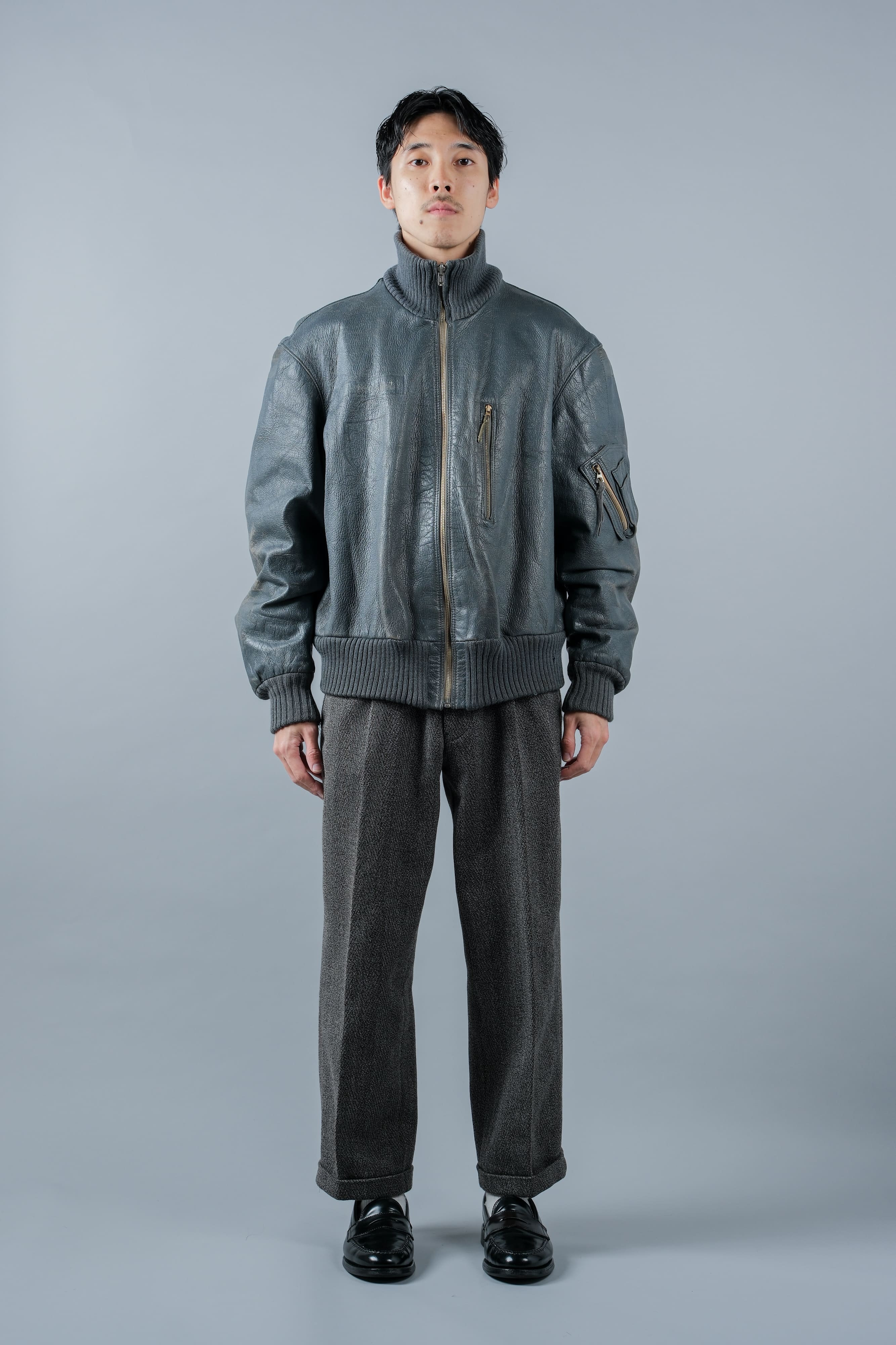 【~70’s】West German Air Force Pilot Leather Jacket