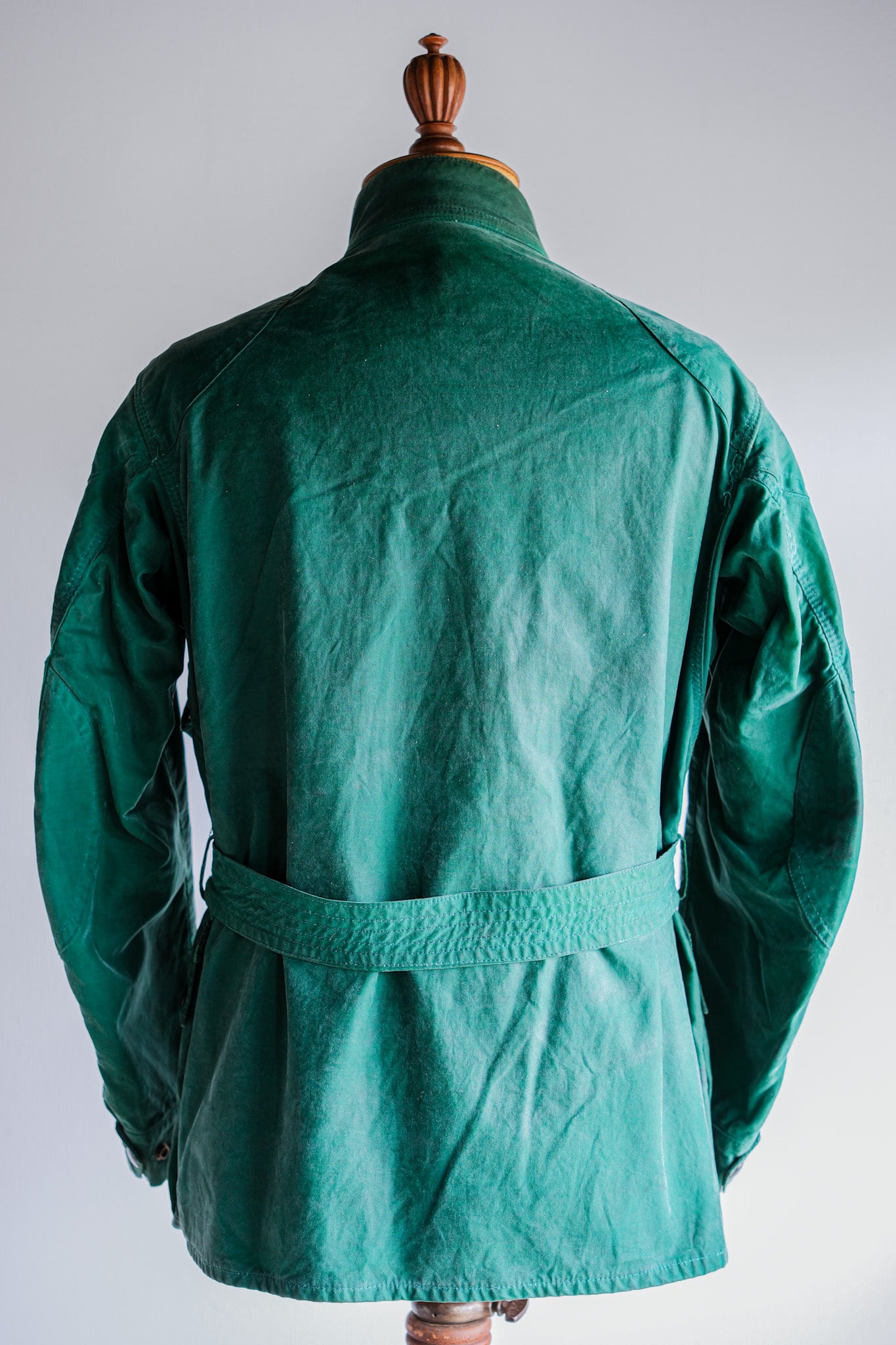 【~60's】Vintage Belstaff Green Waxed Jacket Size.38 "TRIALMASTER"