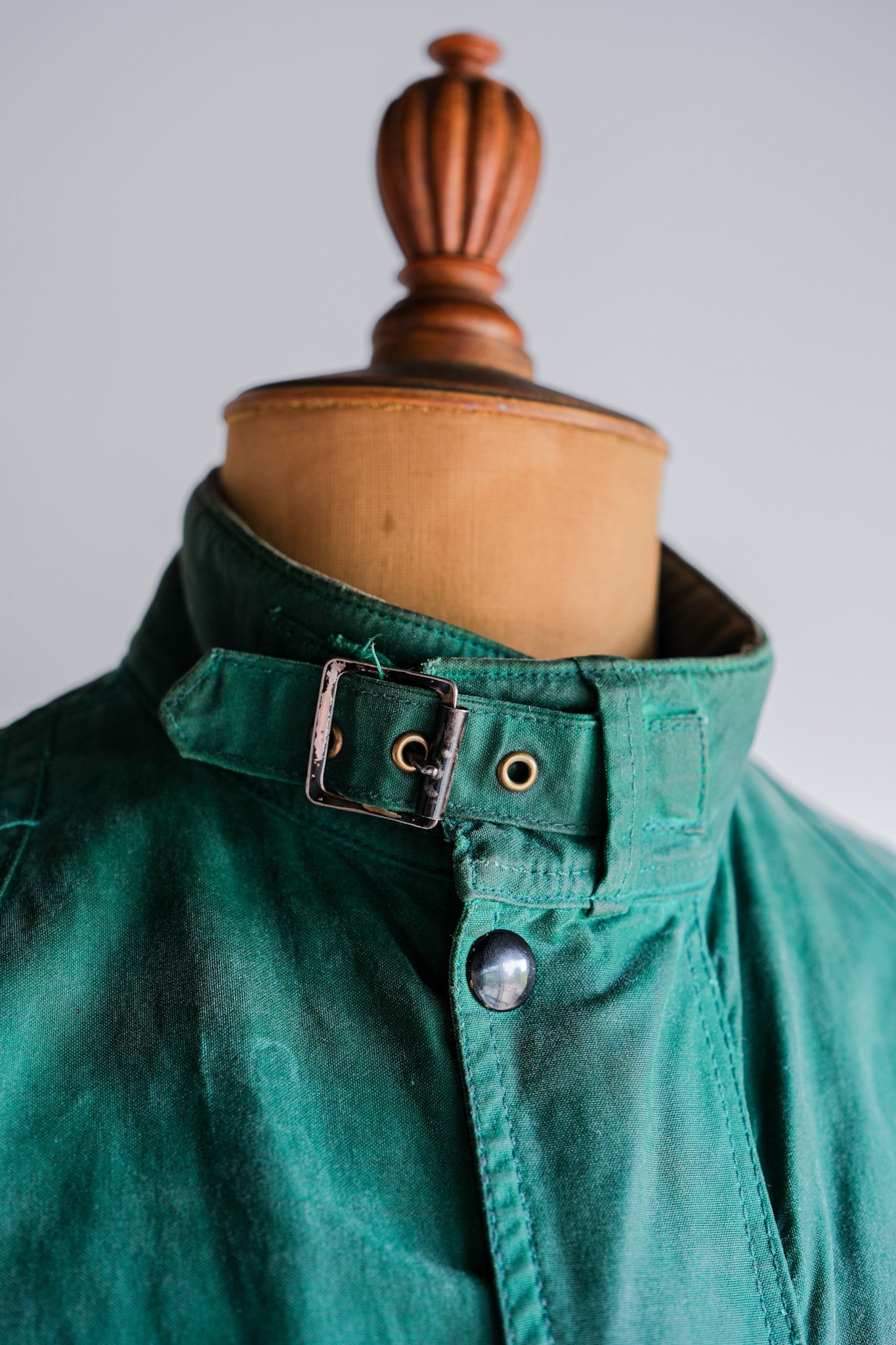 【~60's】Vintage Belstaff Green Waxed Jacket Size.38 "TRIALMASTER"