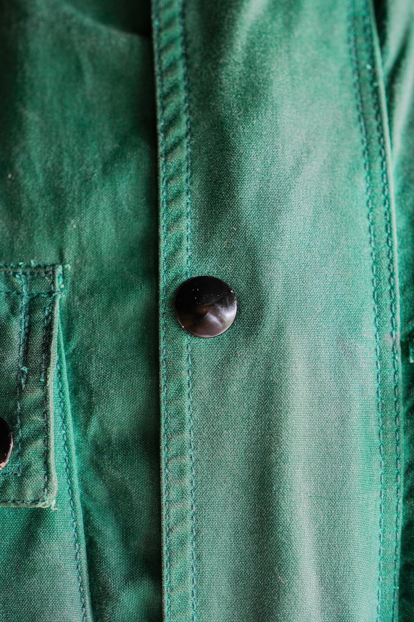 【~60's】Vintage Belstaff Green Waxed Jacket Size.38 "TRIALMASTER"