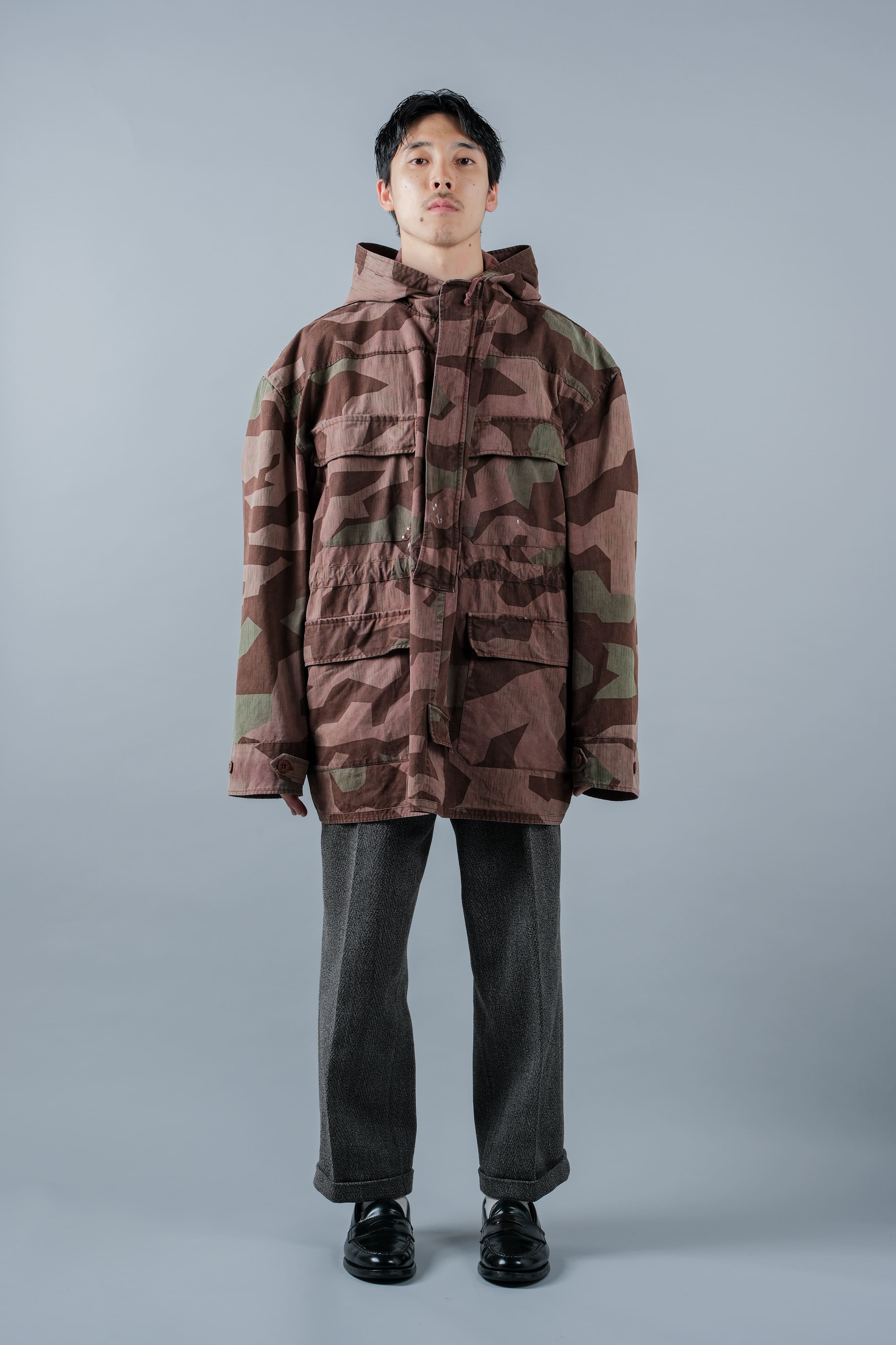 【~60's】German Vintage Splinter Pattern Camouflage Smock