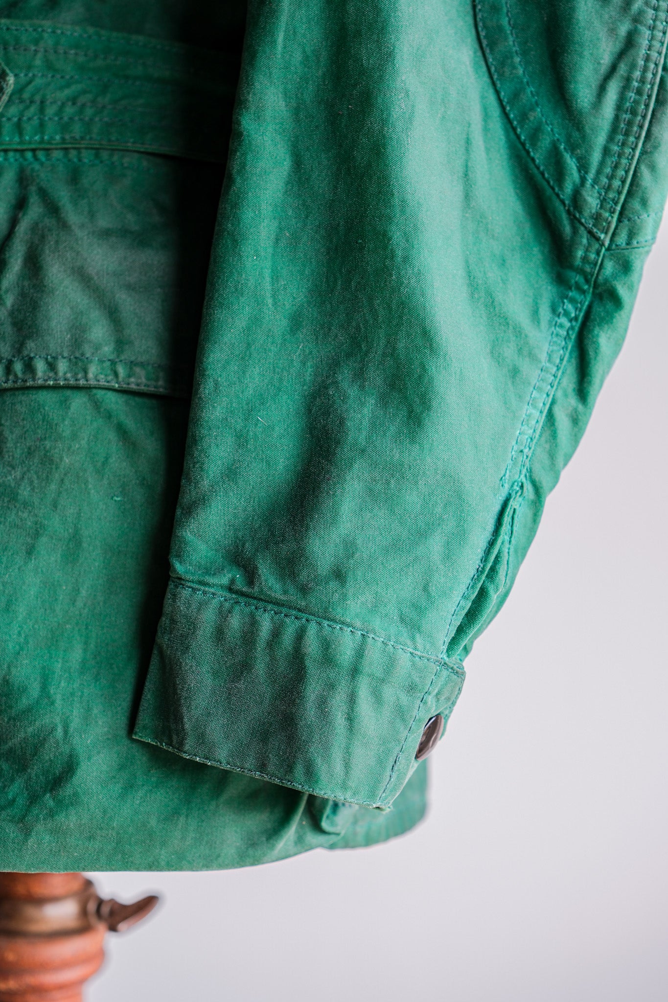 【~60's】Vintage Belstaff Green Waxed Jacket Size.38 "TRIALMASTER"