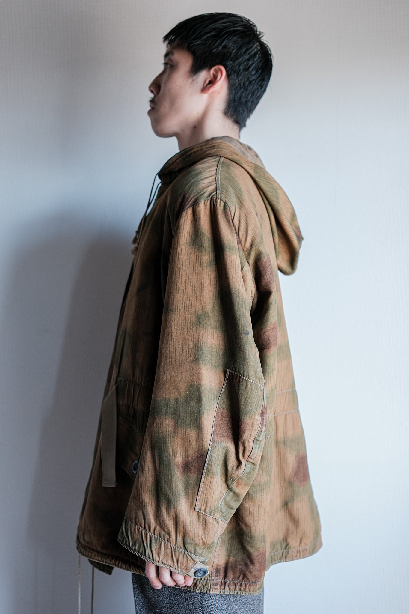 【~40's】WWⅡ German Army Sumpftarnmuster 44 Camouflage 43 Pattern Winter Parka "Wehrmacht"