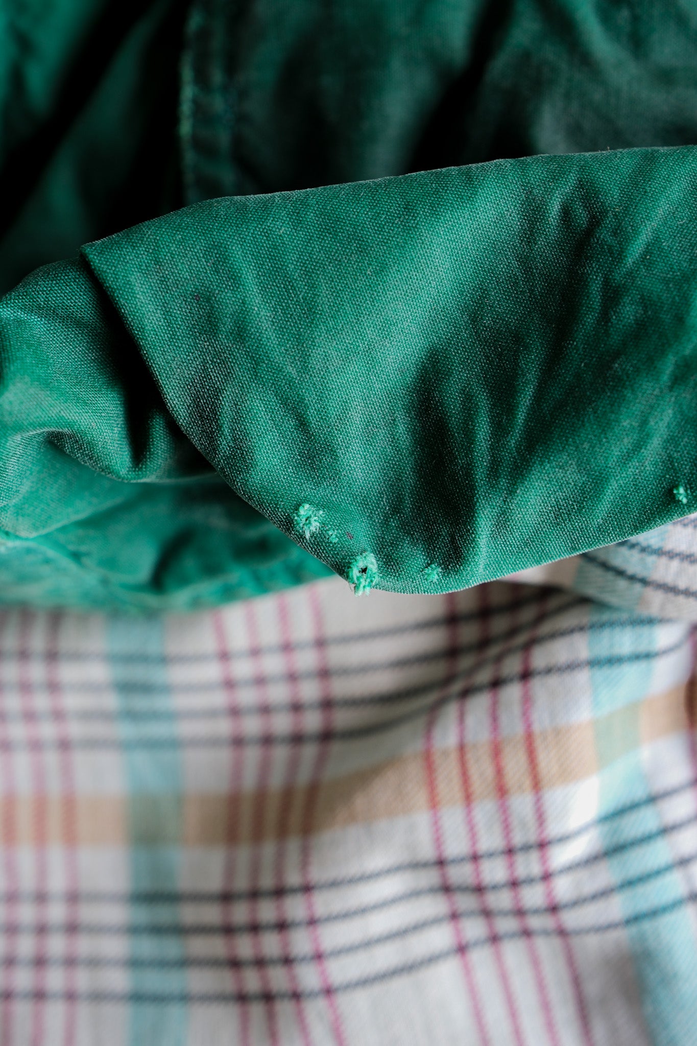 【~60's】Vintage Belstaff Green Waxed Jacket Size.38 "TRIALMASTER"