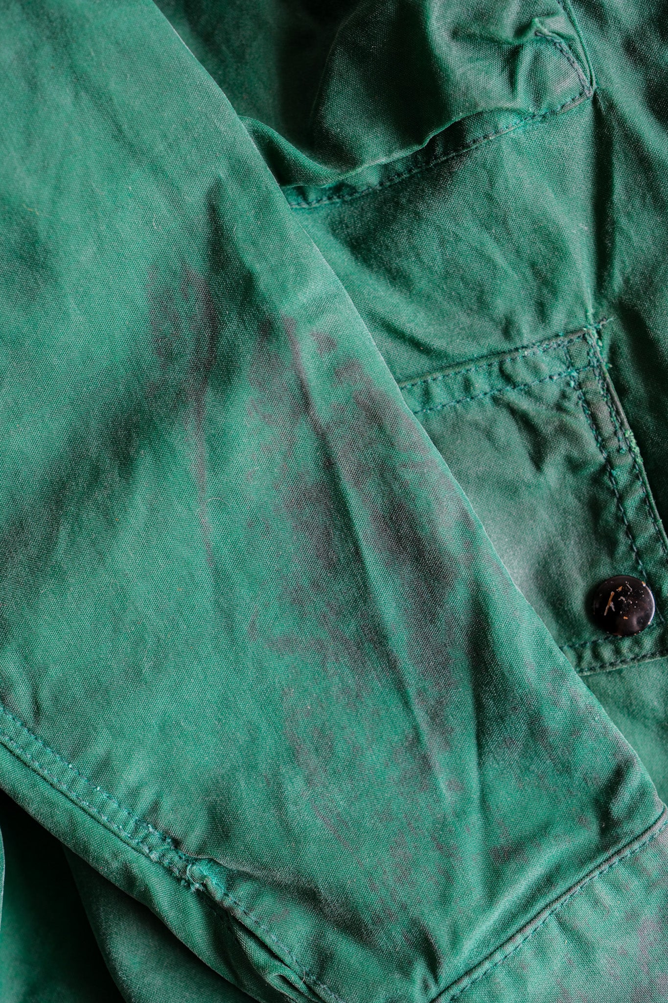 【~60's】Vintage Belstaff Green Waxed Jacket Size.38 "TRIALMASTER"