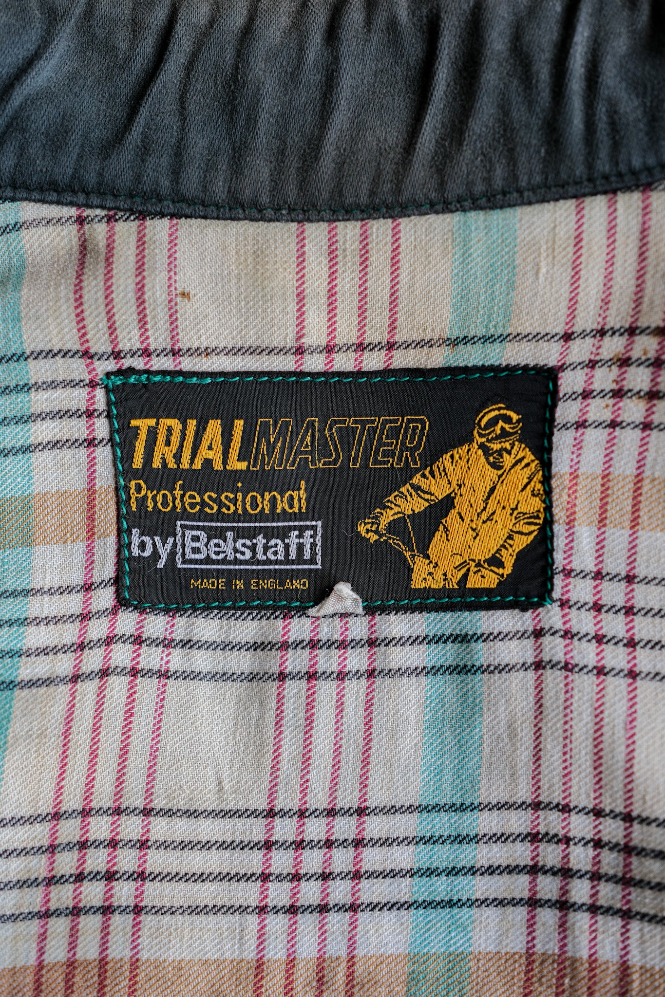【~60's】Vintage Belstaff Green Waxed Jacket Size.38 "TRIALMASTER"
