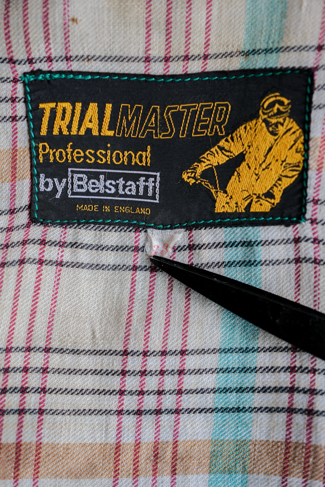 【~60's】Vintage Belstaff Green Waxed Jacket Size.38 "TRIALMASTER"