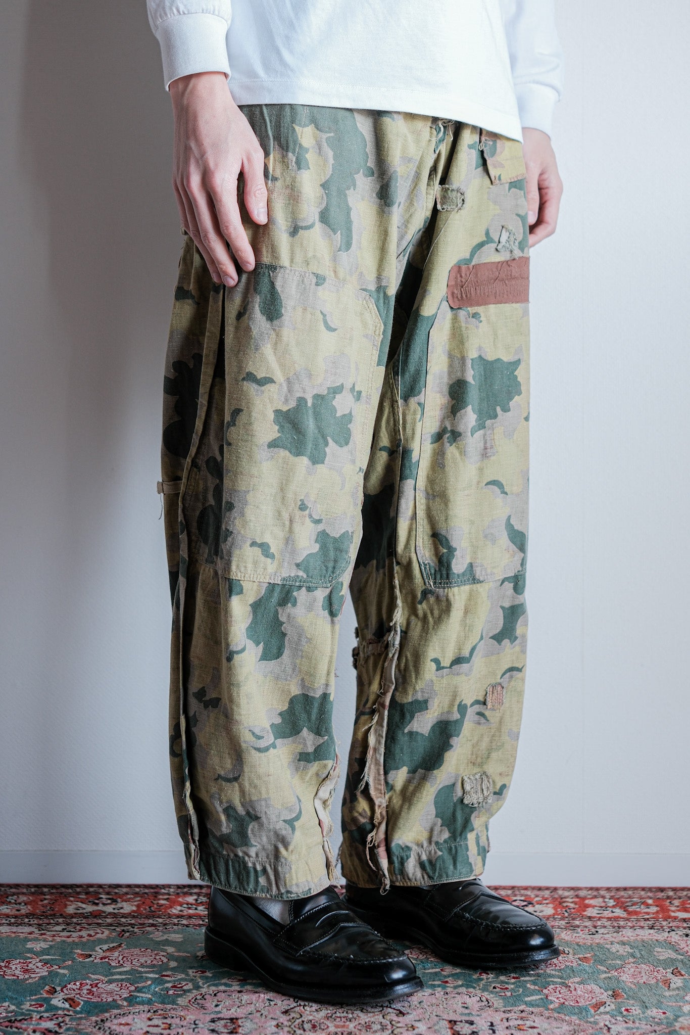 【~50's】Czechoslovakian Army Clouds Camouflage Reversible Trousers "Modified"