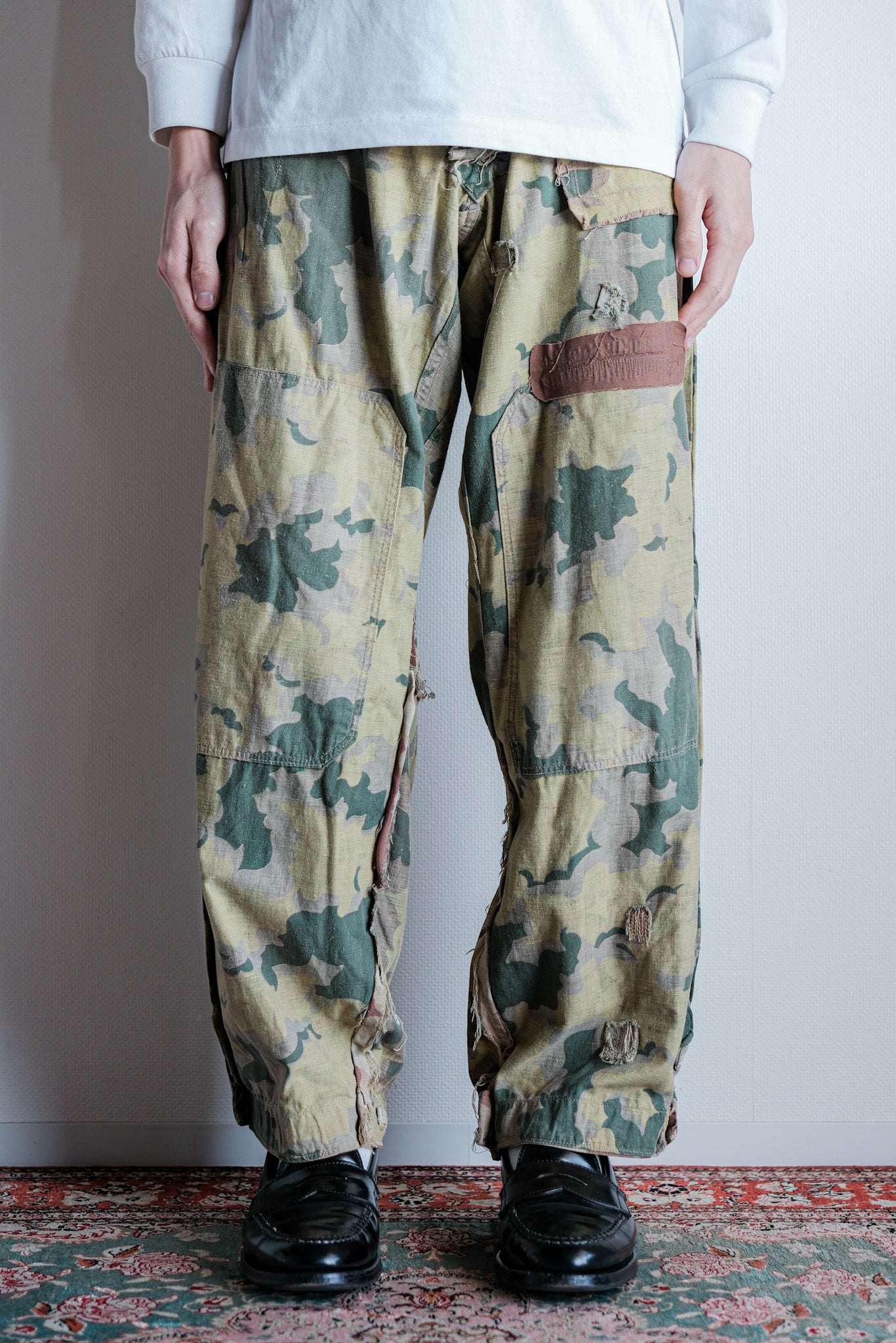 【~50's】Czechoslovakian Army Clouds Camouflage Reversible Trousers "Modified"