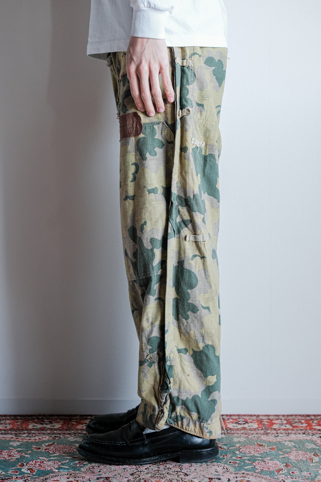 【~50's】Czechoslovakian Army Clouds Camouflage Reversible Trousers "Modified"