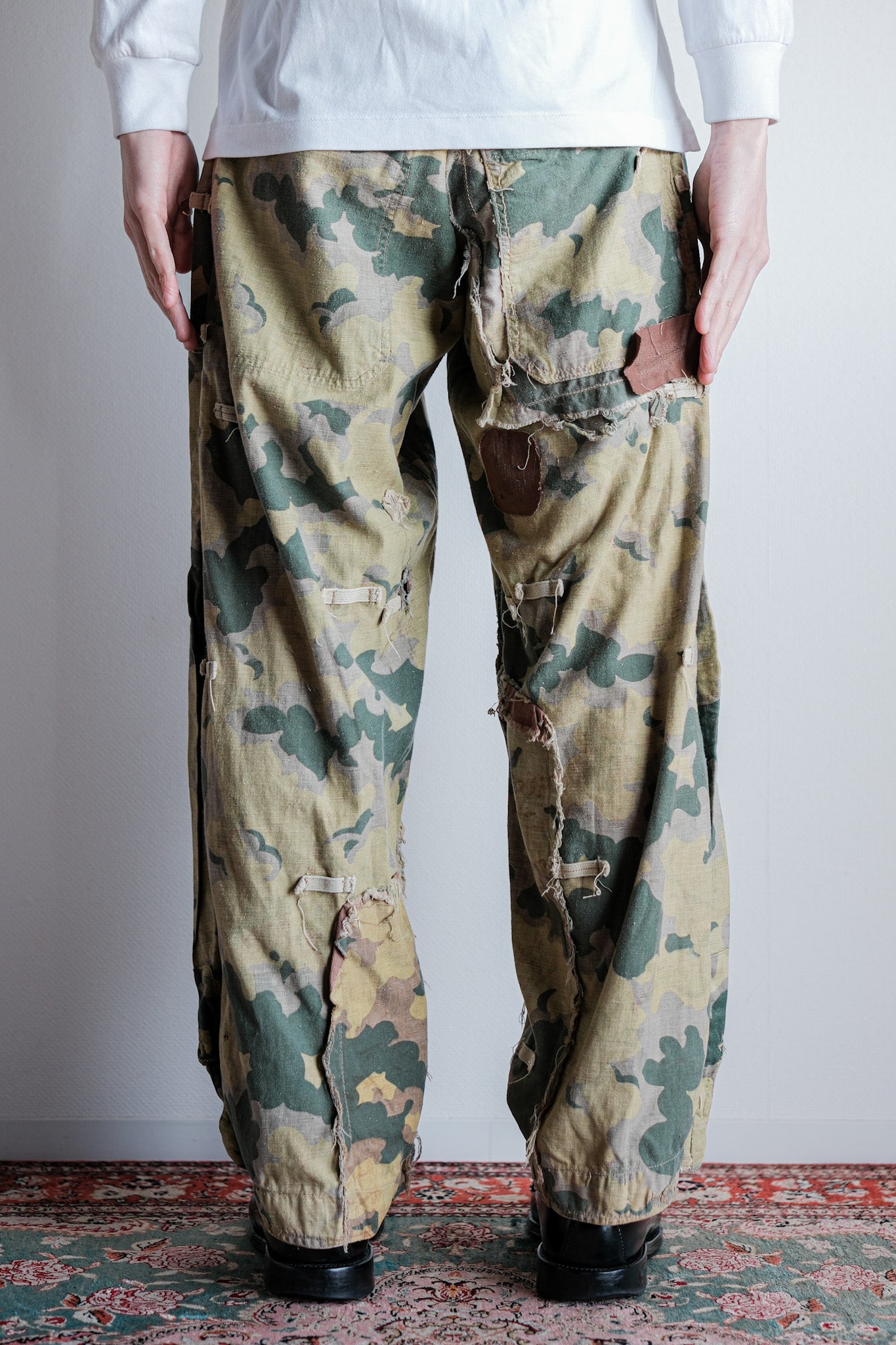 【~50's】Czechoslovakian Army Clouds Camouflage Reversible Trousers "Modified"
