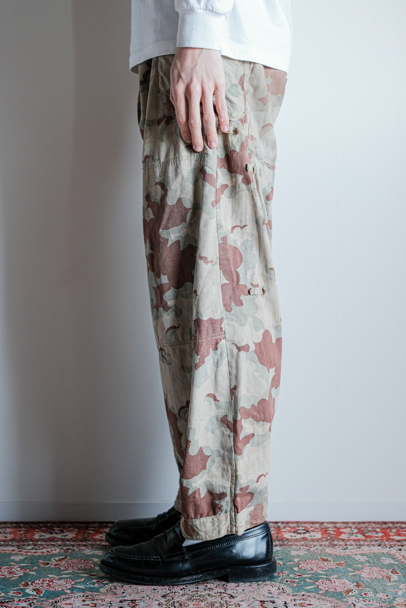 【~50's】Czechoslovakian Army Clouds Camouflage Reversible Trousers "Modified"