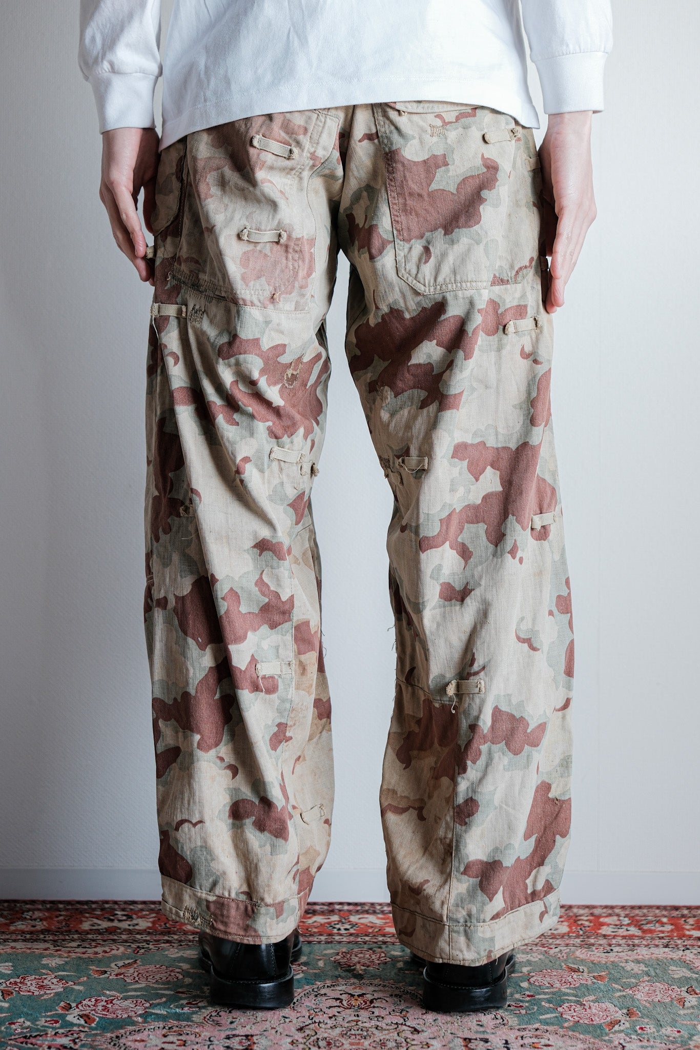 【~50's】Czechoslovakian Army Clouds Camouflage Reversible Trousers "Modified"
