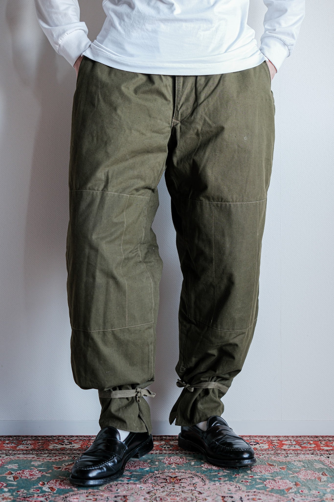 【~50's】Czechoslovakian Air Force Dubaky Camouflage Reversible Trousers Size.2B "Dead Stock"
