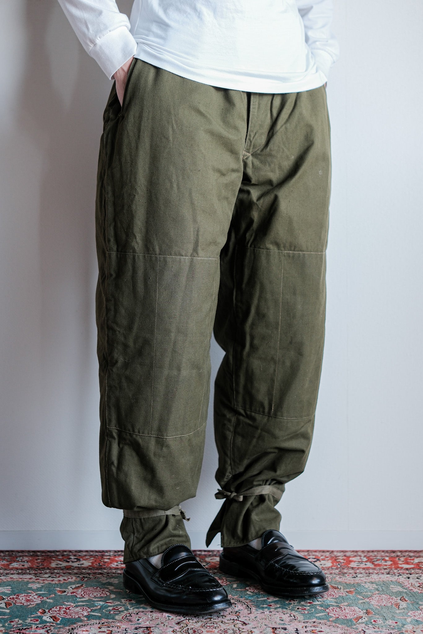 【~50's】Czechoslovakian Air Force Dubaky Camouflage Reversible Trousers Size.2B "Dead Stock"